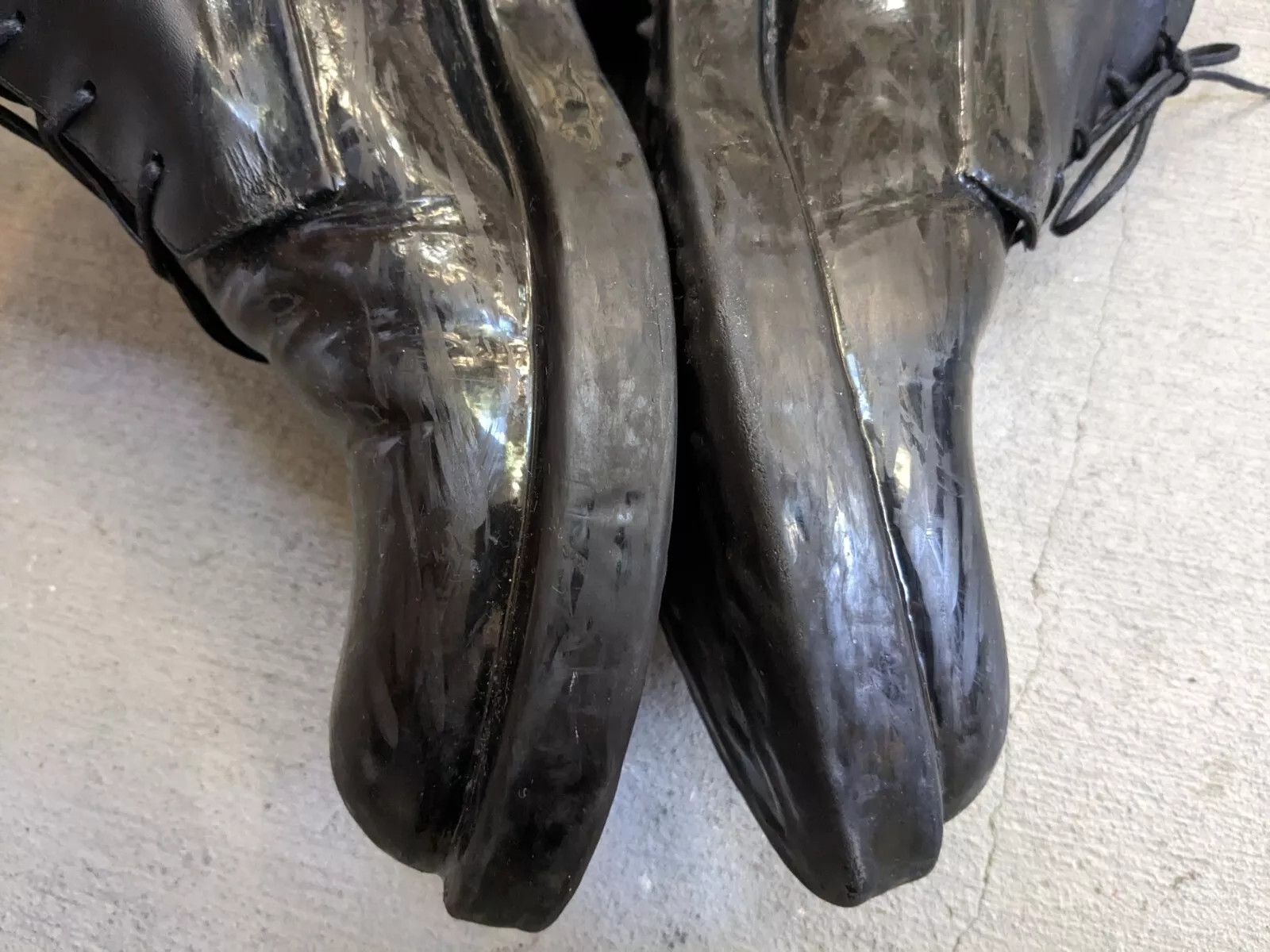 Balenciaga Balenciaga Boots Black 9 42 Rubber Dipped Combat Lace Up Size US 9 / EU 42 - 10 Thumbnail