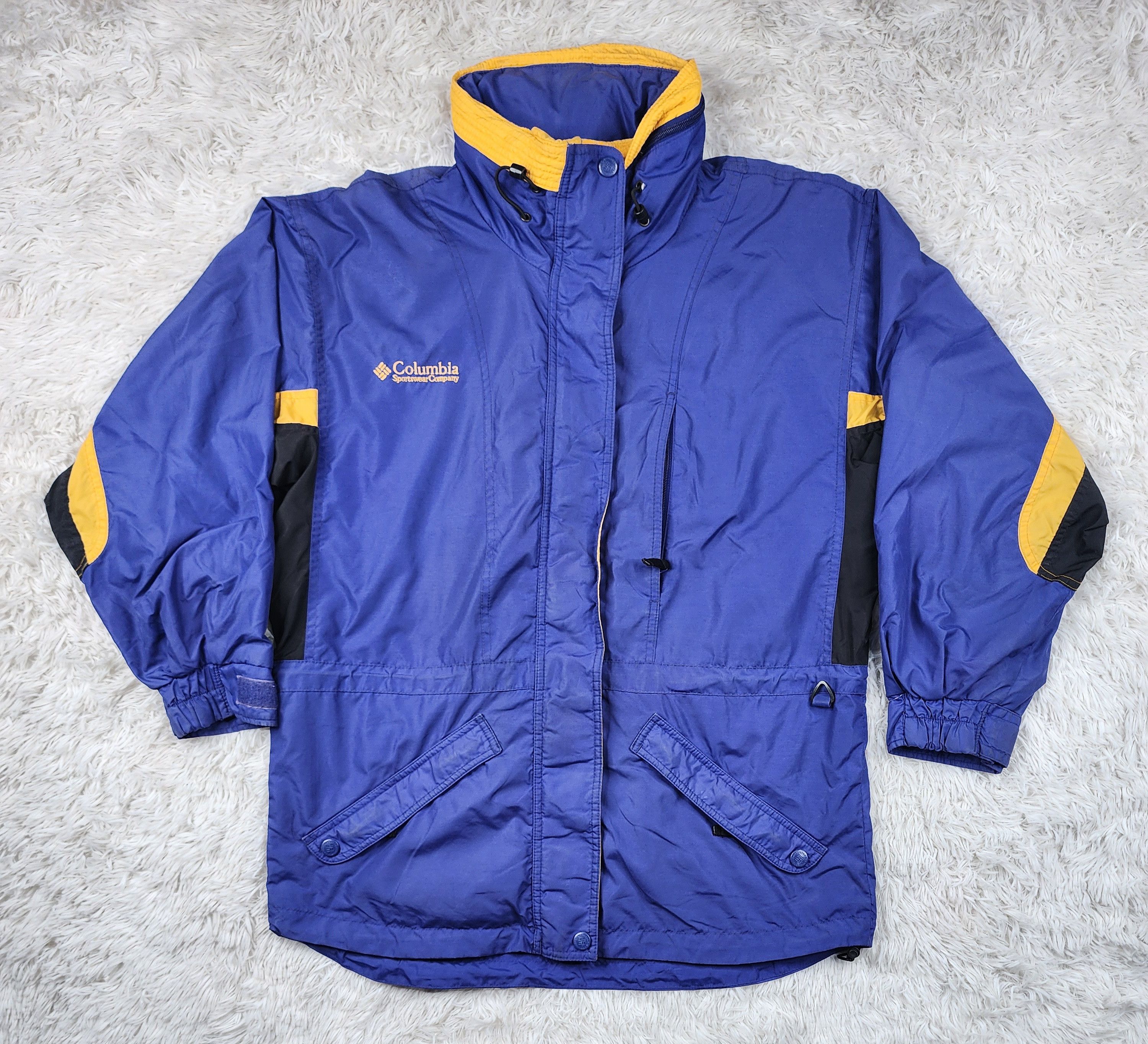 Columbia Vintage Columbia Long's peak hoodied rain jacket Size S / US 4 / IT 40 - 1 Thumbnail