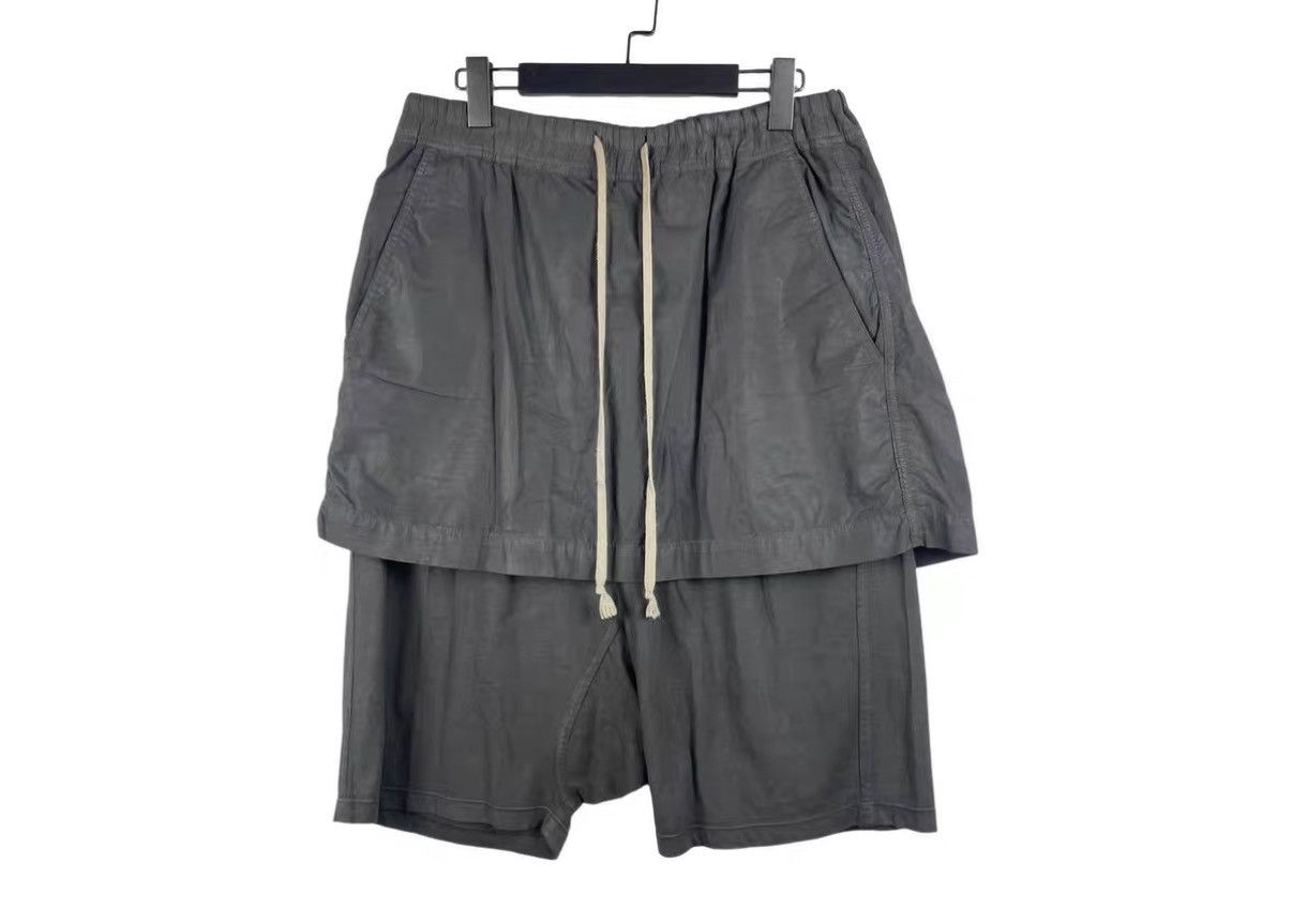 Rick Owens Rick Owens DRKSHDW Double Layer Skirt Pants J31 Size US 34 / EU 50 - 1 Thumbnail