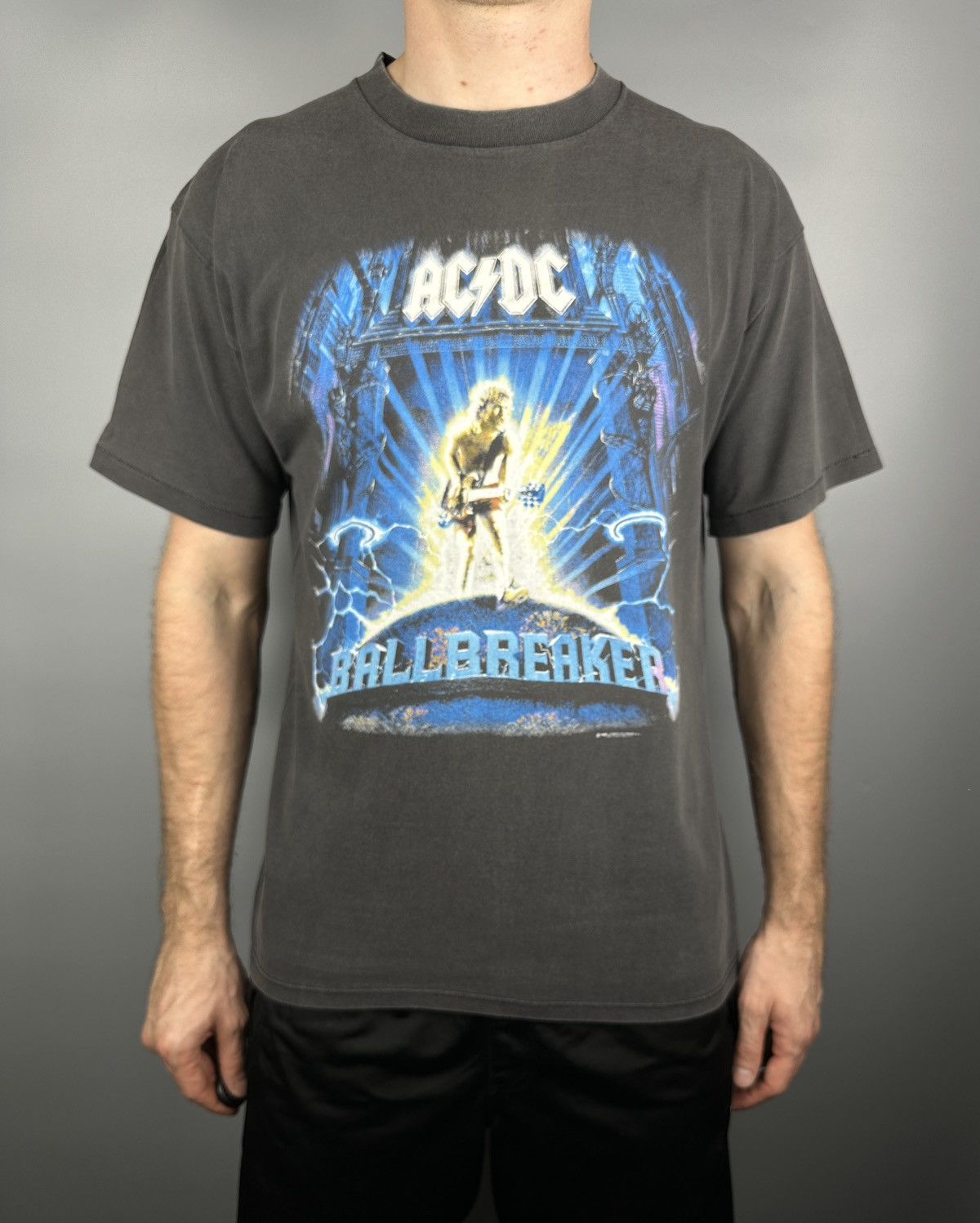 90s Vintage AC/DC Ballbreaker World Tour Graphic T Shirt Tee