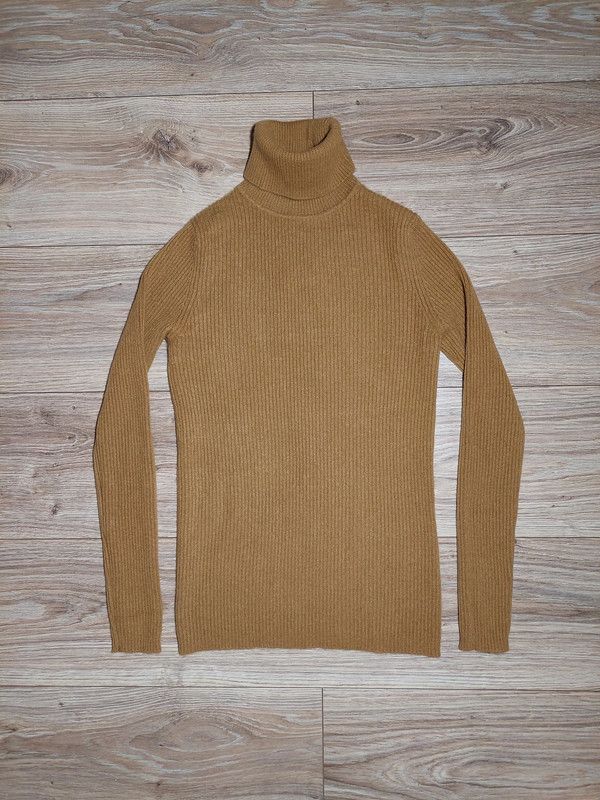 Other 100% cashmere sweater turtleneck jumper mustard brown Size S / US 4 / IT 40 - 1 Thumbnail