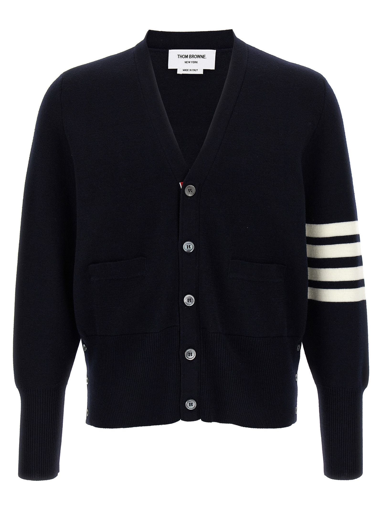 Thom Browne '4-Bar' Wool Cardigan Size US M / EU 48-50 / 2 - 1 Thumbnail
