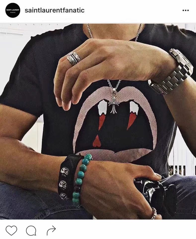 Saint Laurent Paris Saint Laurent Paris Blood tooth short sleeve T-shirt Size XS / US 0-2 / IT 36-38 - 6 Thumbnail