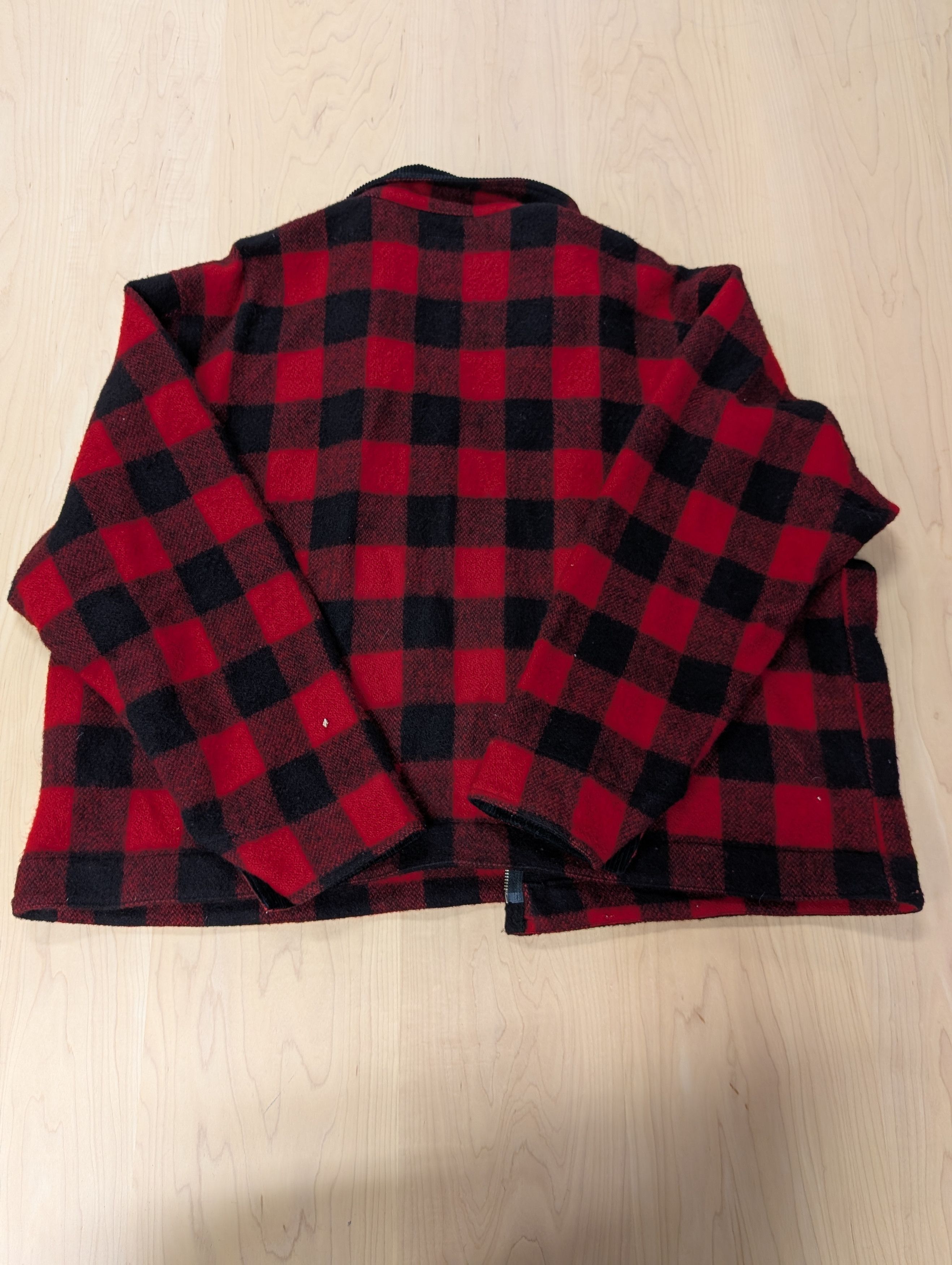 Rosa Rugosa Rosa Rugosa Red & Black Wool Plaid Jacket Size US XXL / EU 58 / 5 - 4 Thumbnail