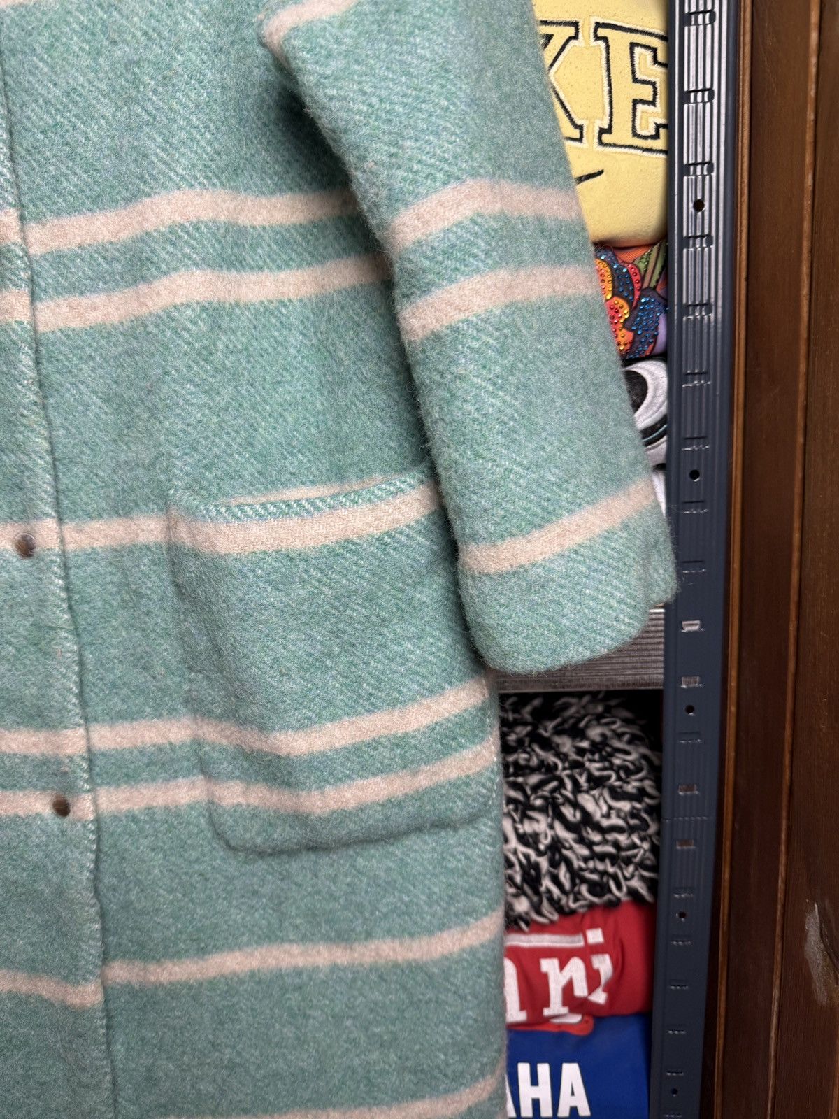 Sezane Sezane Coat Striped green SZ38 Size S / US 4 / IT 40 - 5 Thumbnail