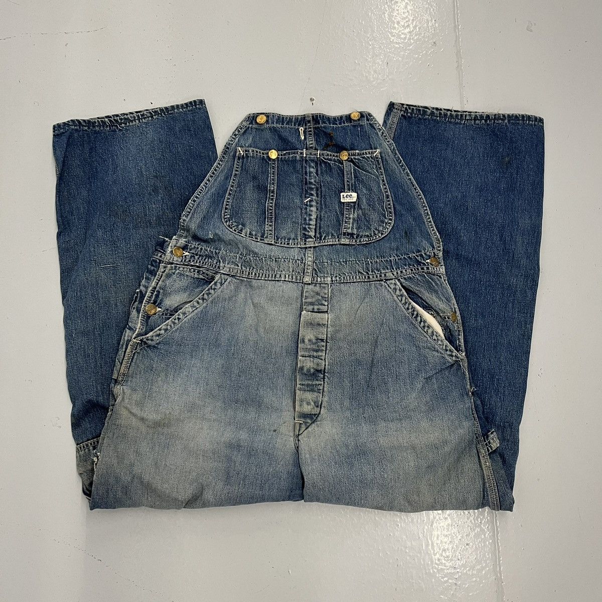 Lee Vintage 50s Lee Union Made Jelt Sanforized Overalls 34x30 Size US 34 / EU 50 - 1 Thumbnail