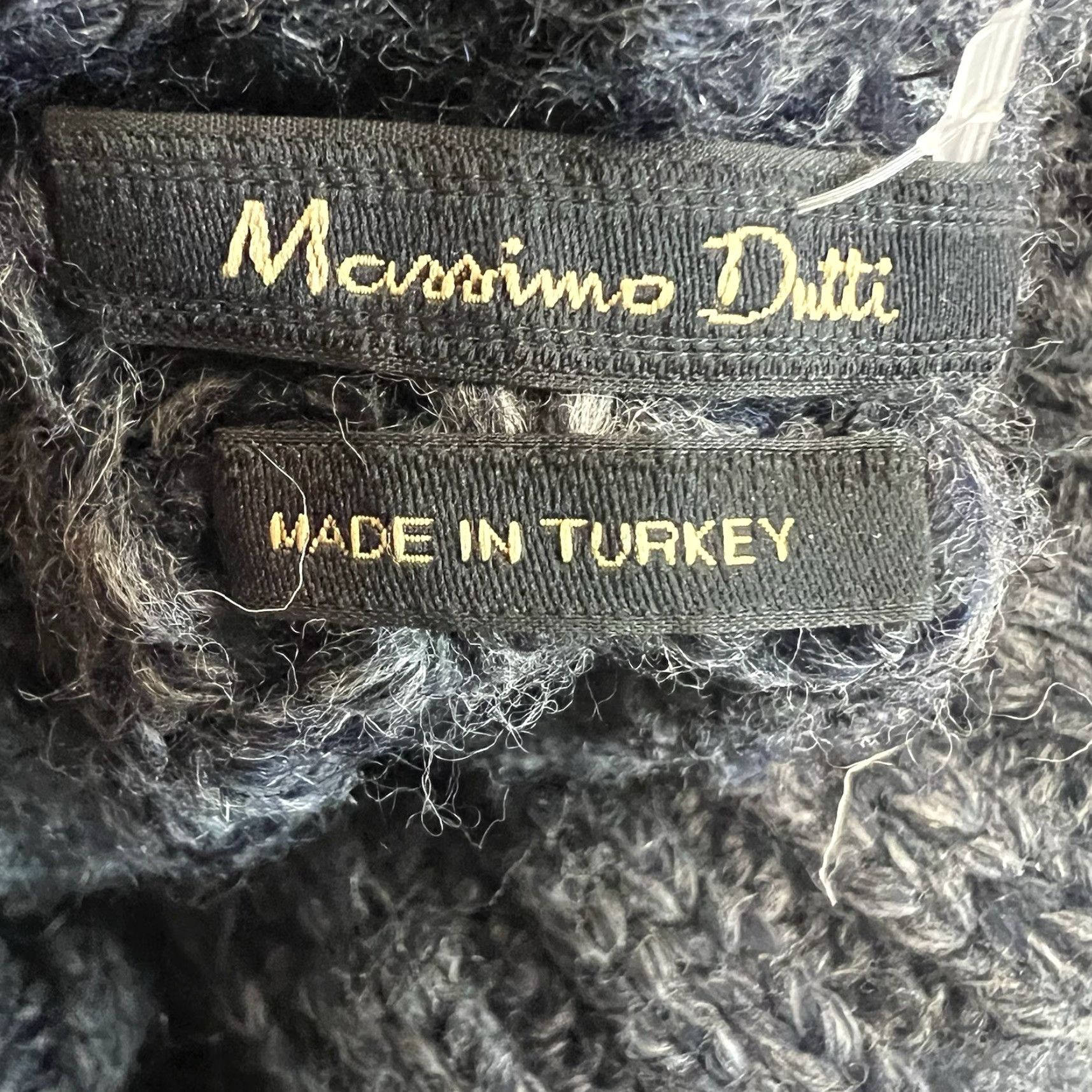 Massimo Dutti Massimo Dutti Wool Blend Cable Knit Sweater Womens Sioze S Blue Size S / US 4 / IT 40 - 5 Thumbnail