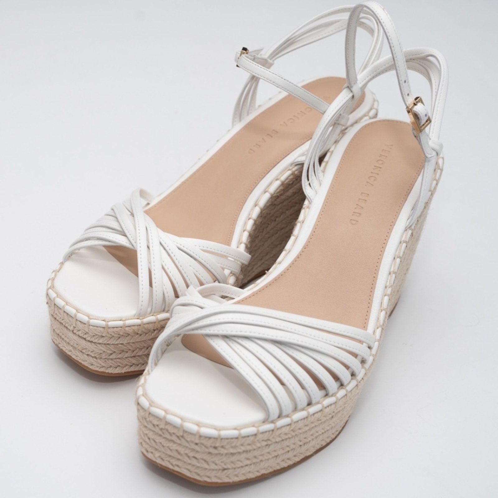 Veronica Beard Veronica Beard. Ravina Ankle Strap Espadrille Wedge Sandals Size US 10 / IT 40 - 8 Thumbnail