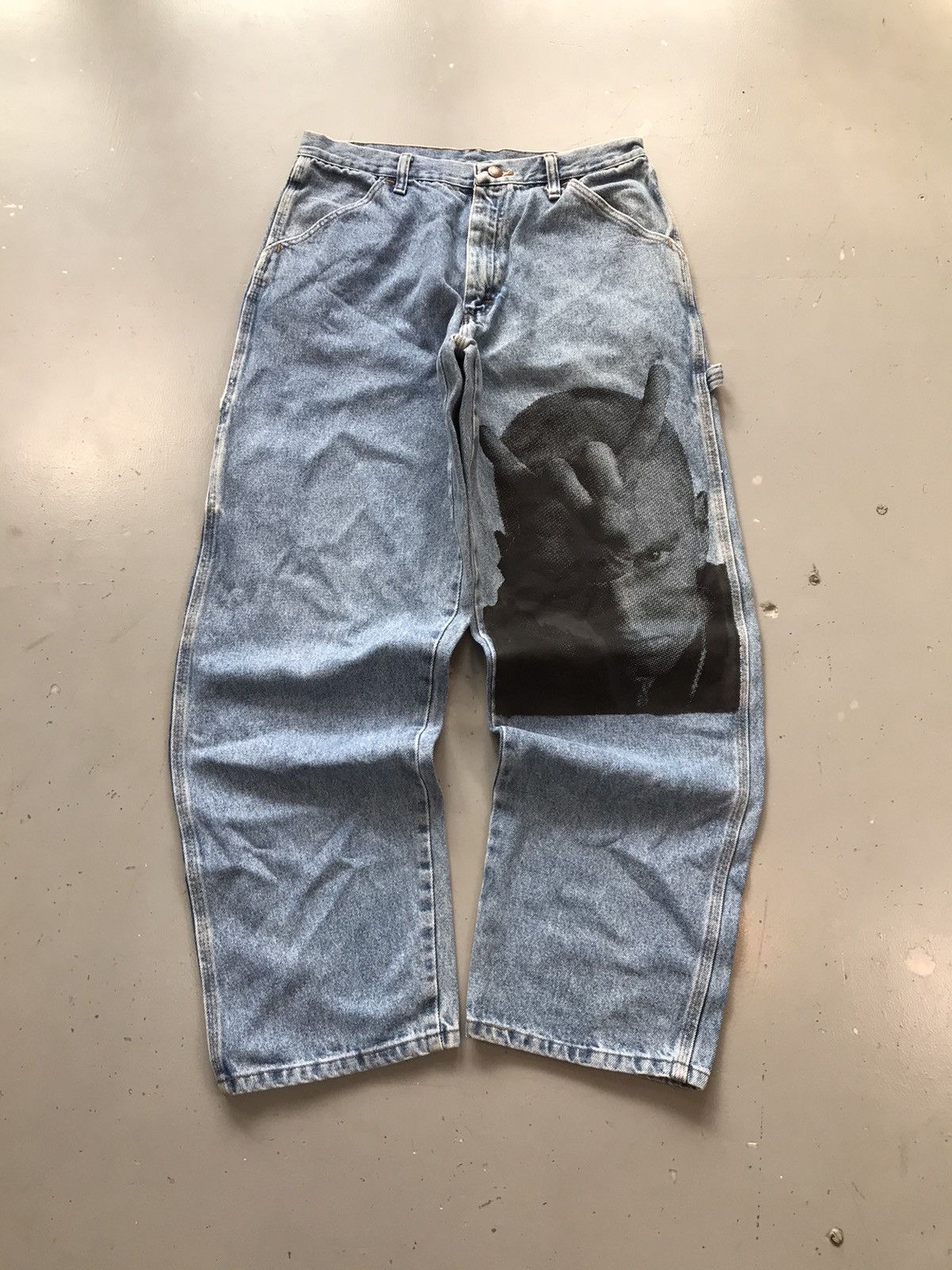 Rustler × Southpole × Vintage Vintage rustler men printed carpenter denim Size US 32 / EU 48 - 1 Thumbnail