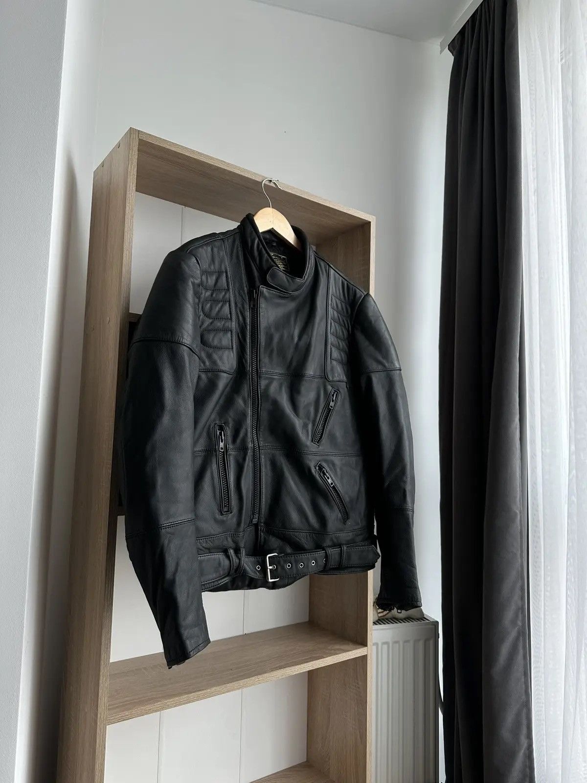 Louis W. × Lui's × Vintage Vintage LOUIS Black International Biker Motorcycle Jacket Size US M / EU 48-50 / 2 - 3 Thumbnail