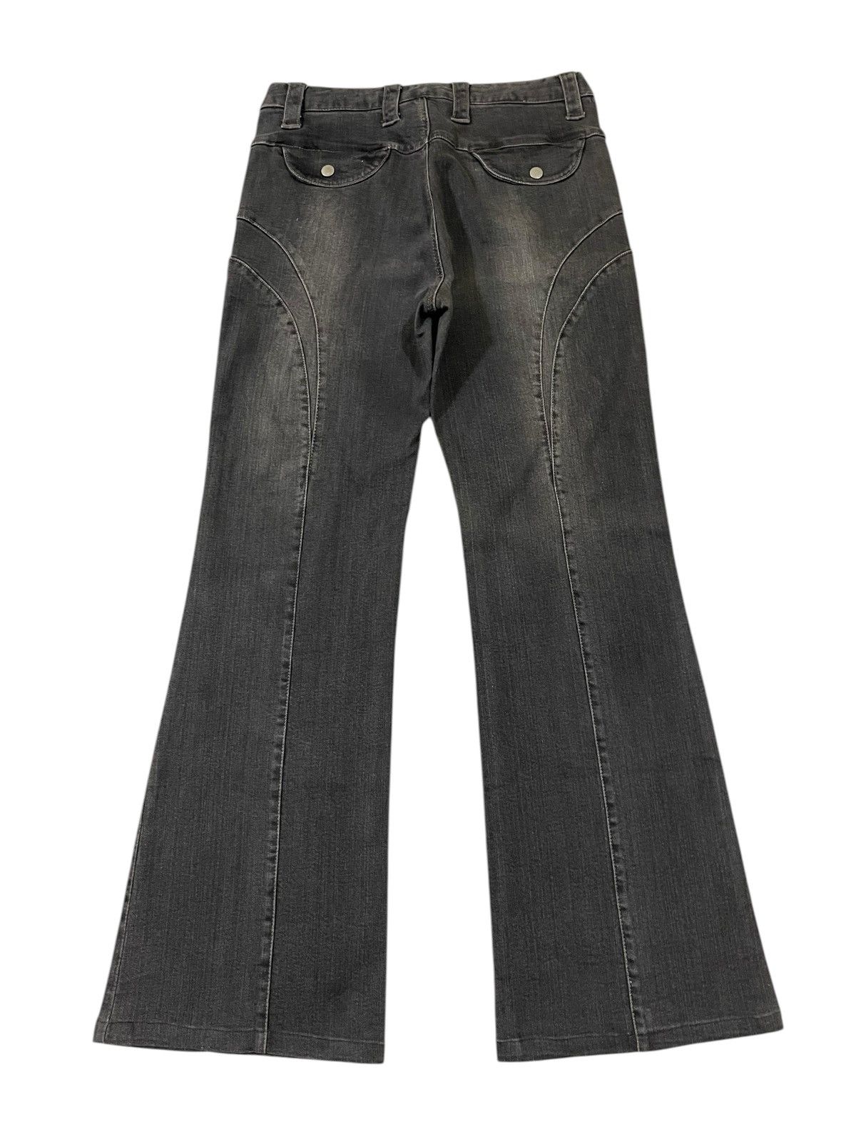 If Six Was Nine FLARED💥 Japan Nuovo Pintuck Archived Flare Jeans Size US 30 / EU 46 - 13 Thumbnail