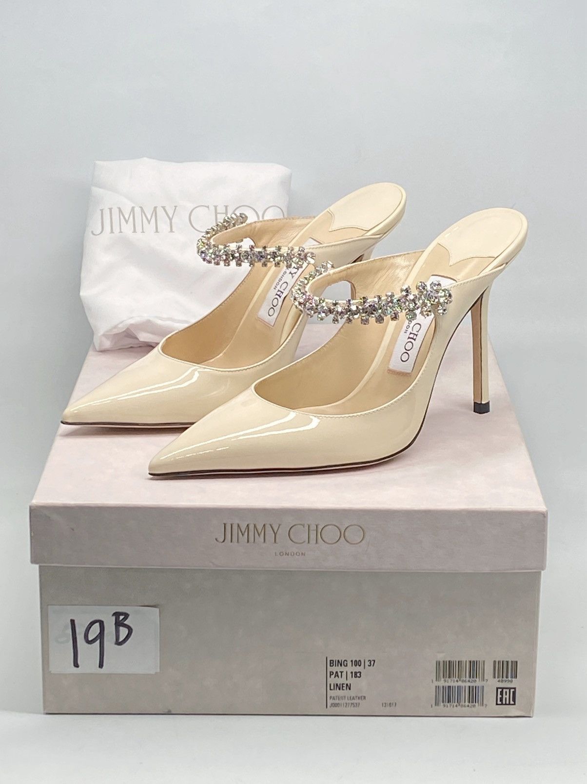 Jimmy Choo Jimmy Choo Bing Embellished Patent Leather Mules size 37 Size US 7 / IT 37 - 13 Thumbnail