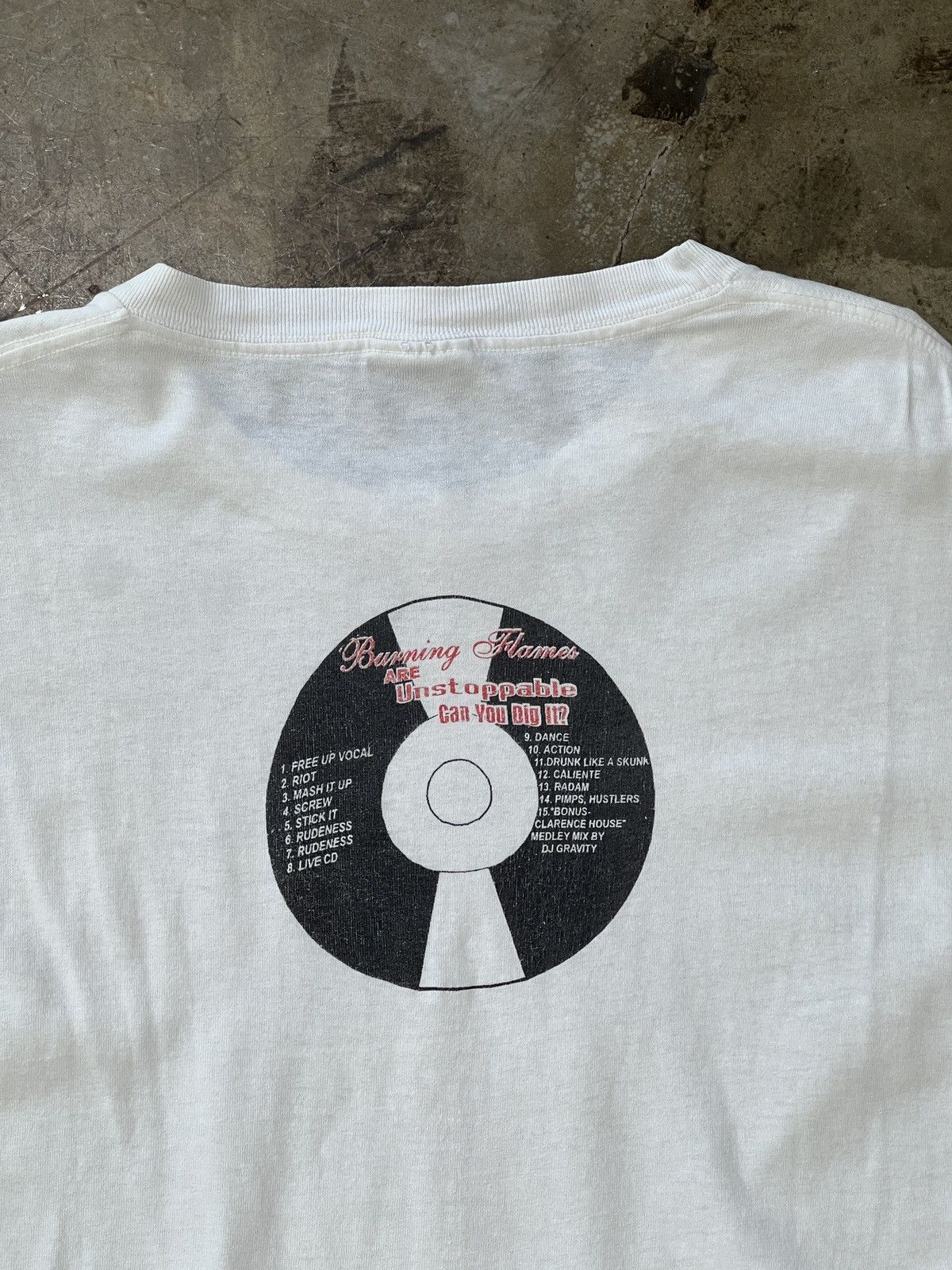 Rap Tees Vintage Burning Flames Can You Dig It Album Record Tee Large Size US L / EU 52-54 / 3 - 5 Thumbnail