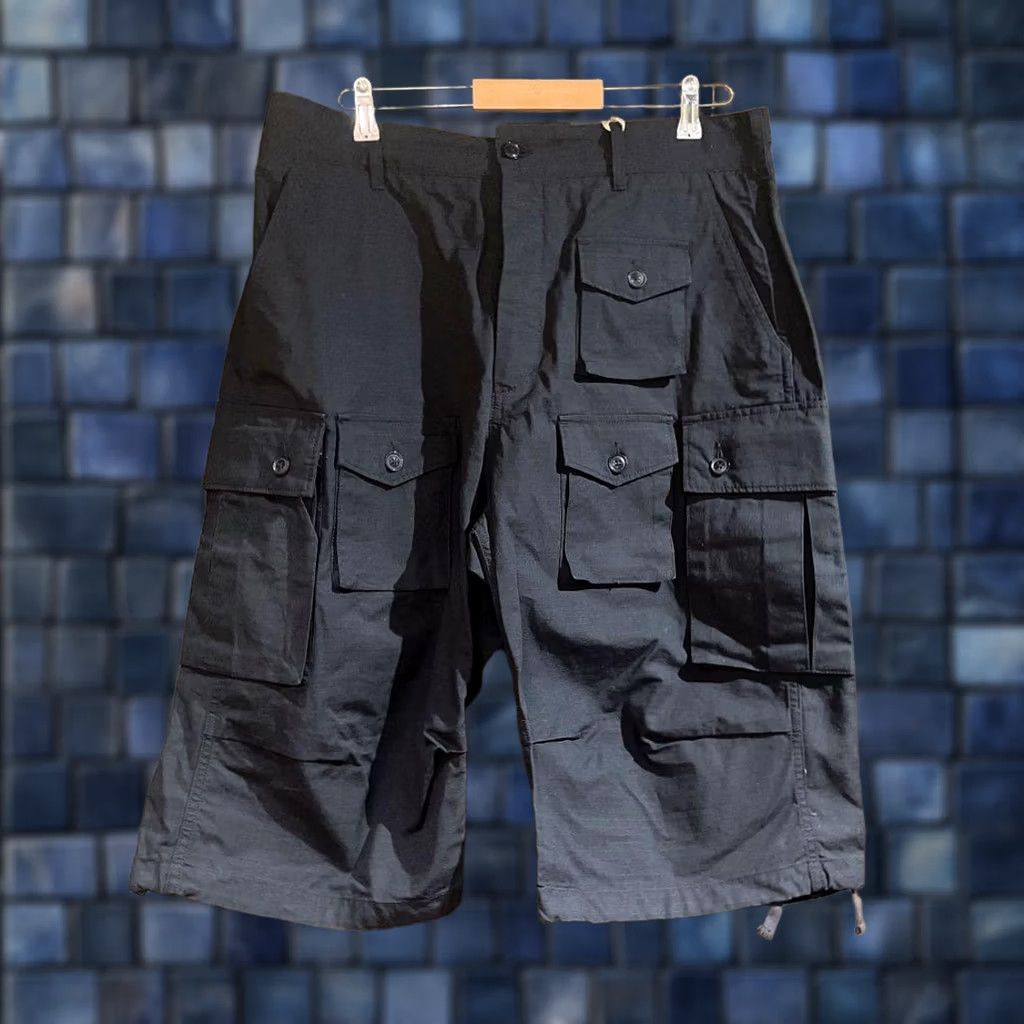 Engineered Garments Engineered Garments Fatigue Pants Short Cotton Ripstop L Black Pre-owned Size Size US 33 - 1 Thumbnail