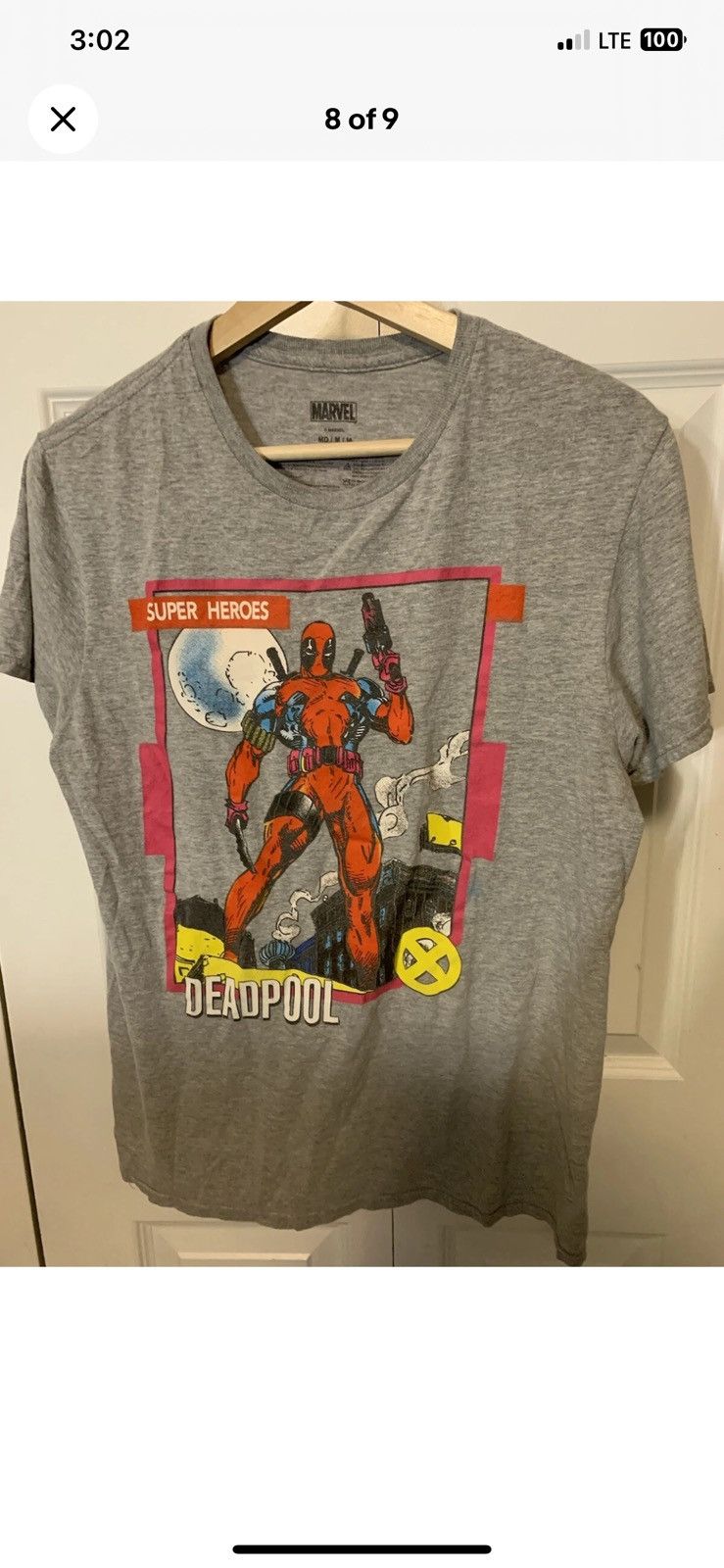 Marvel Comics Marvel deadpool mens sz M gray cerebro scan t shirt Size US M / EU 48-50 / 2 - 5 Thumbnail