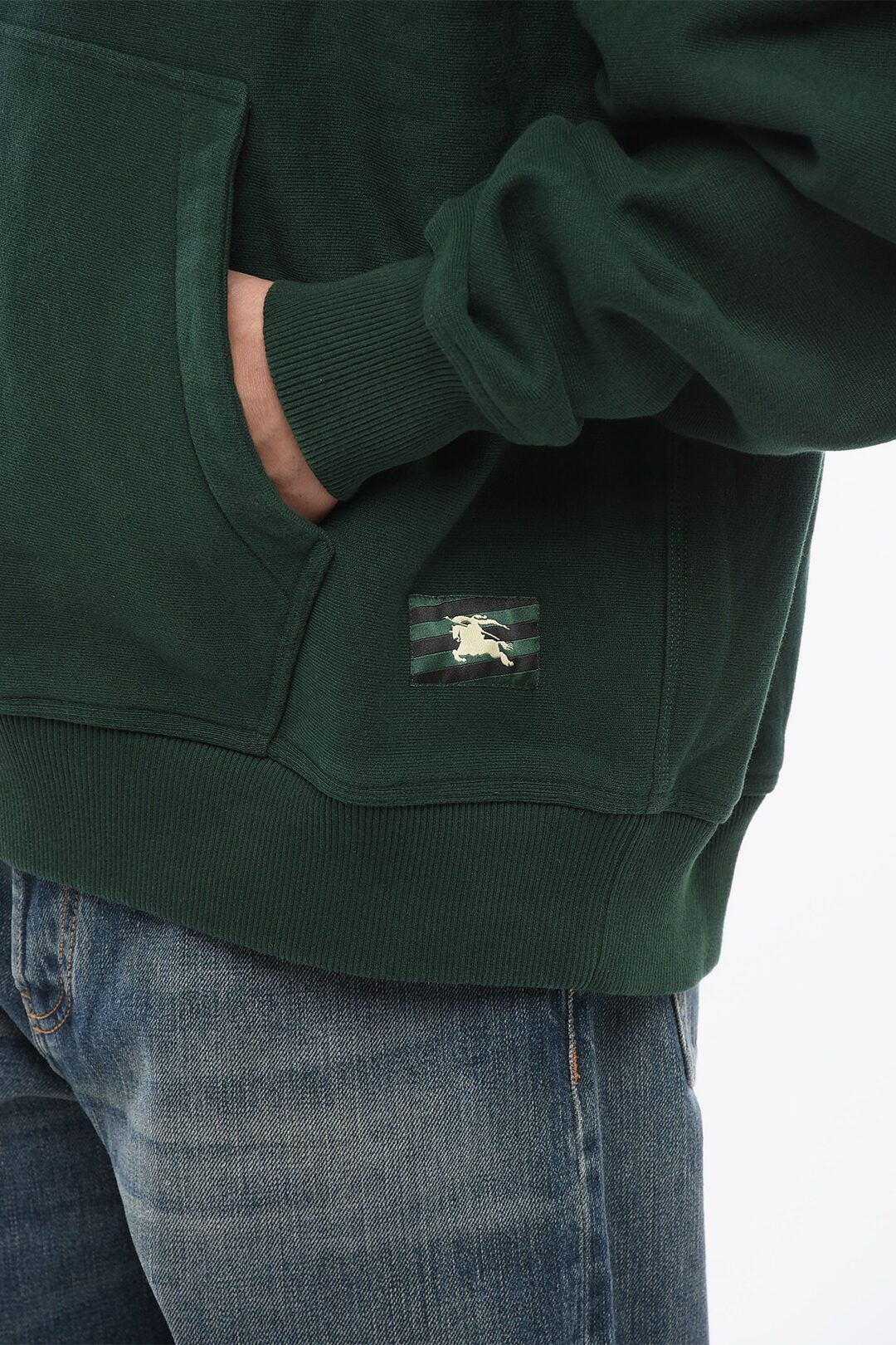 Burberry og1mm0325 Cotton Hoodie in Green Size US S / EU 44-46 / 1 - 4 Thumbnail