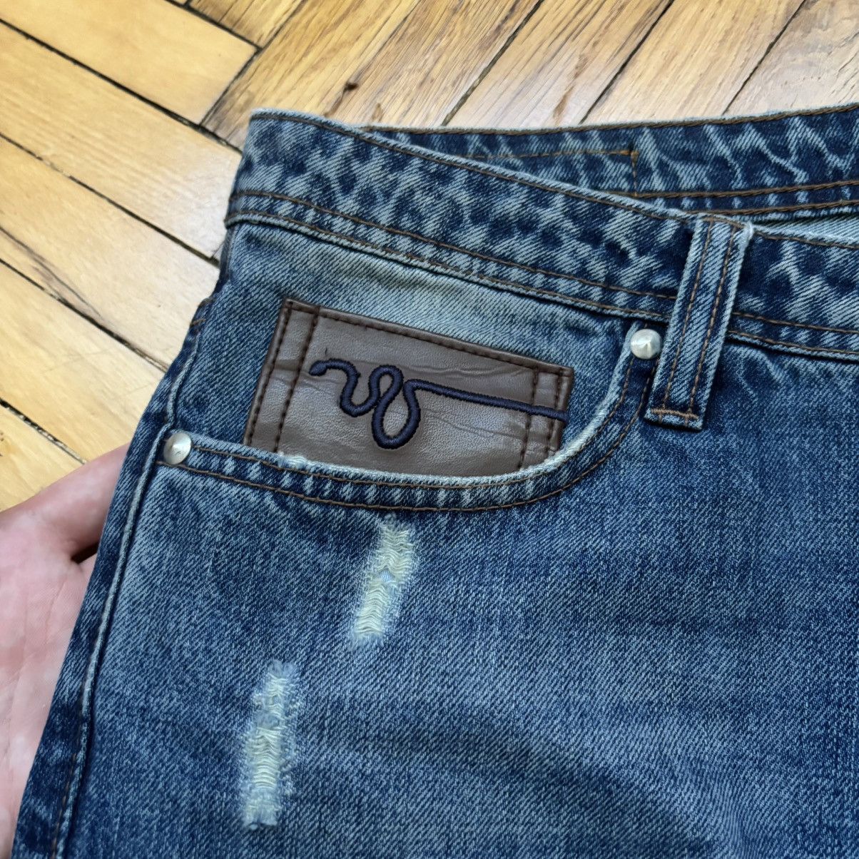 Just Cavalli Vintage Distressed Shadow Wash Just Cavalli Straight Jeans Size US 32 / EU 48 - 5 Thumbnail