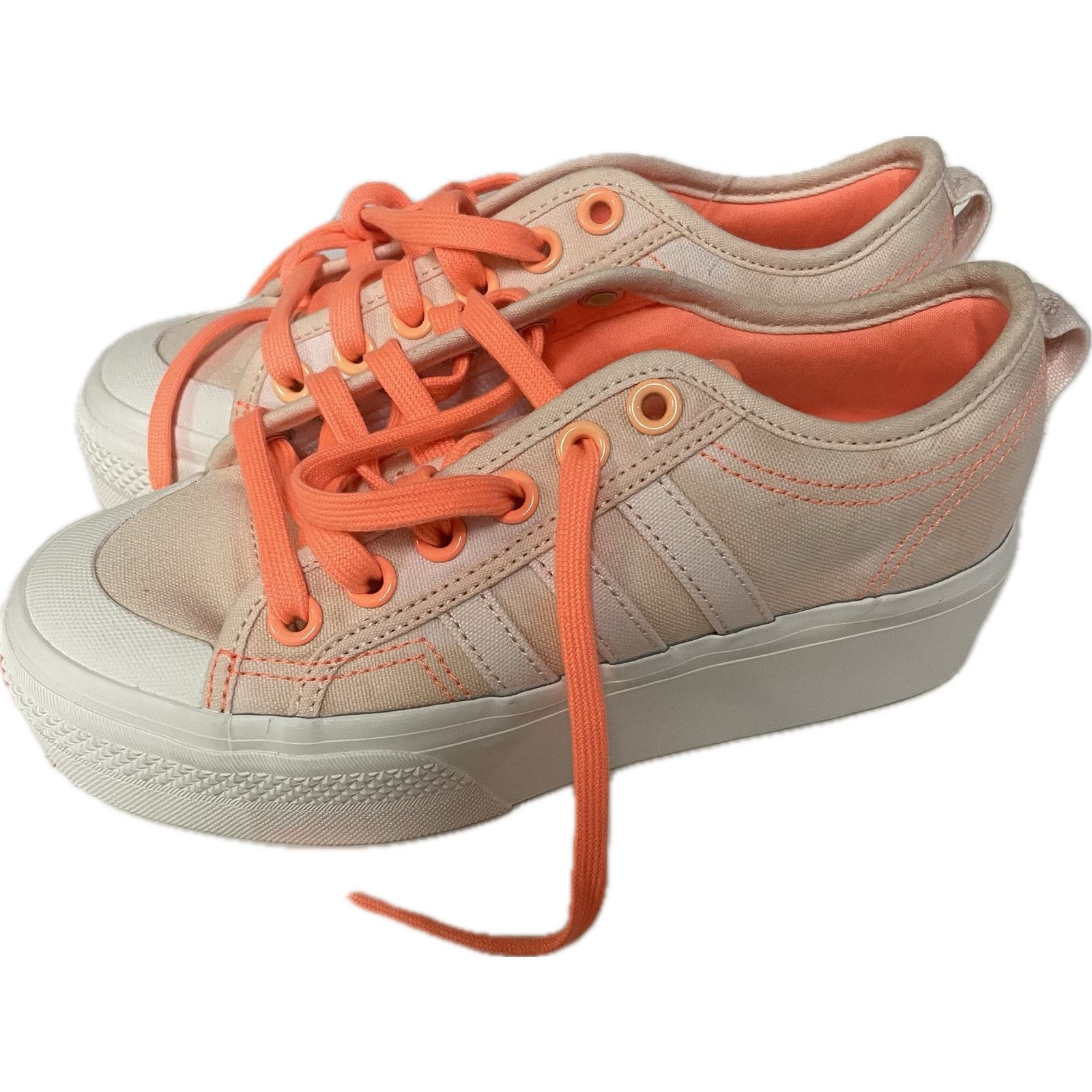 Adidas Nizza Platform Orange Shoes NWT