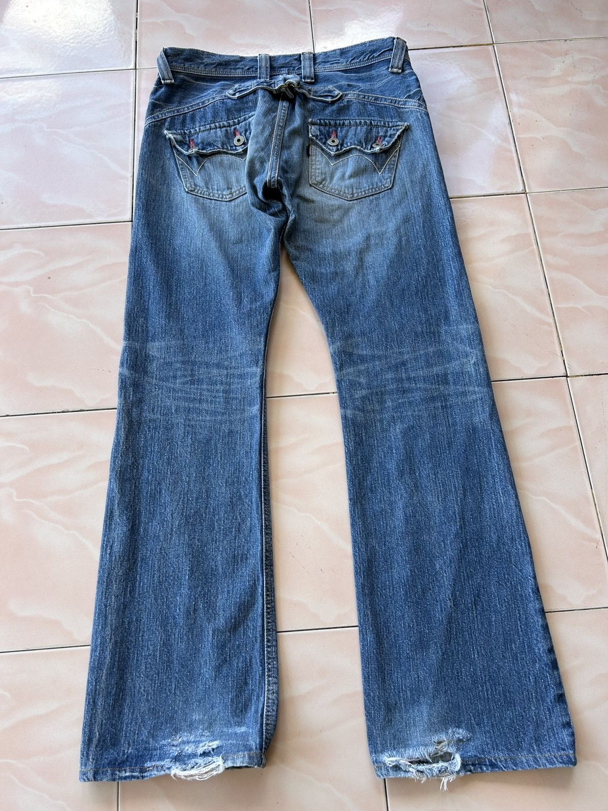 Edwin Edwin Buckle Back Boot Cut Flare Jean Size US 34 / EU 50 - 2 Thumbnail