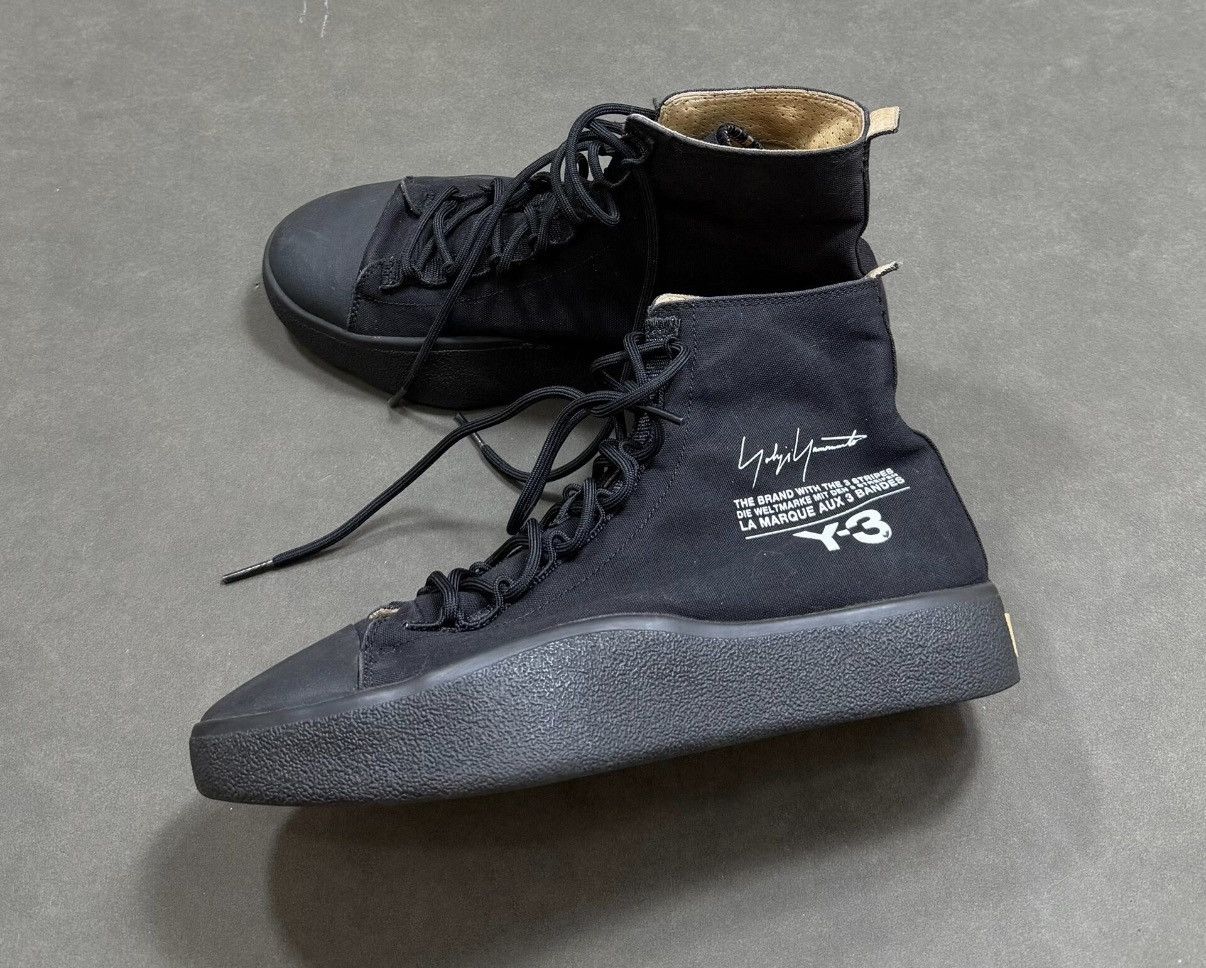 Y-3 Y-3 Yohji Yamamoto High-Top Sneakers J16 Size US 8.5 / EU 41-42 - 1 Thumbnail