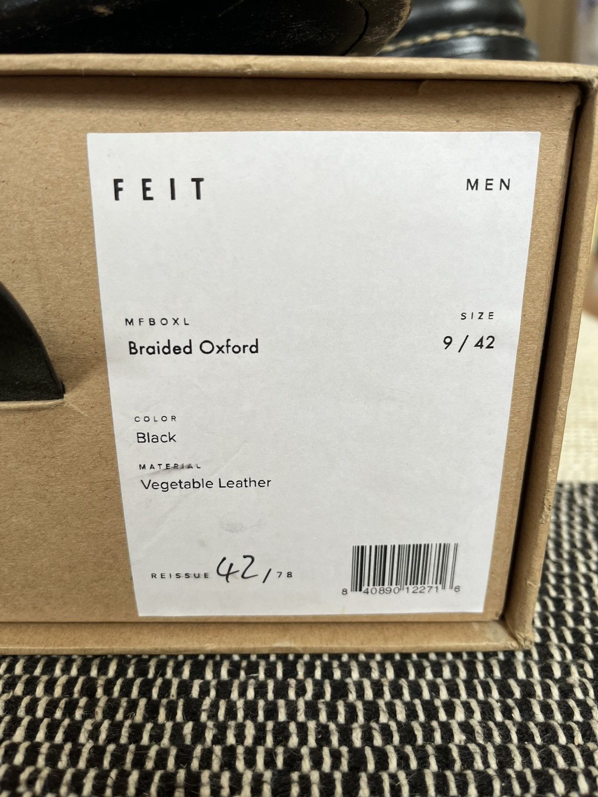 Feit Feit hand sewn black leather seamless oxfords (c. 2018?) Size US 9 / EU 42 - 3 Thumbnail