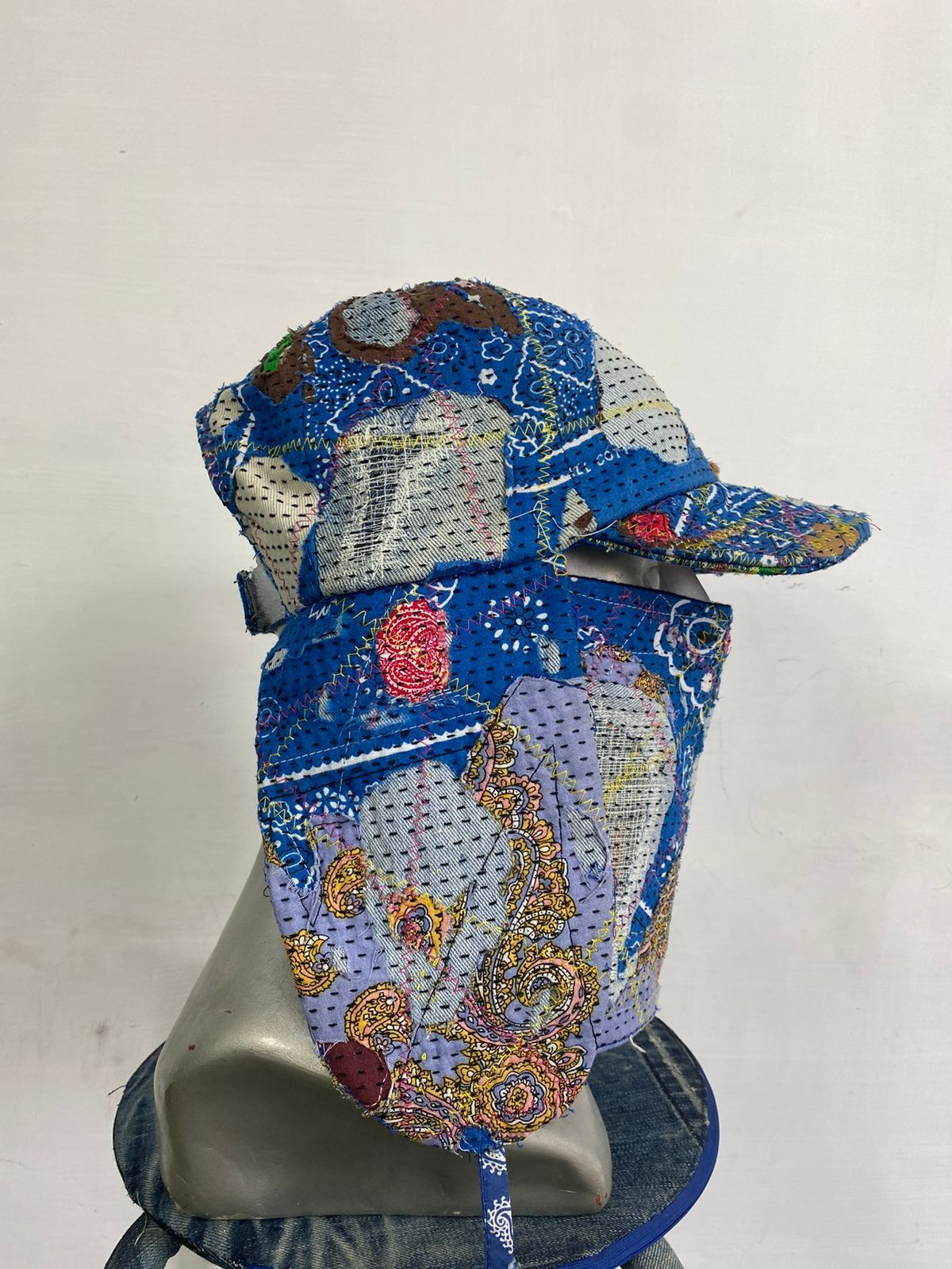 Other Custom Made Distressed Paisley Patchwork hats boro by Ahado Size ONE SIZE - 5 Thumbnail