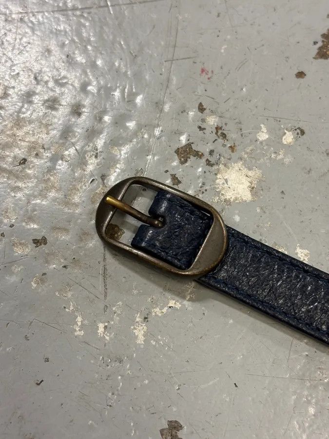 Balenciaga 2010s Balenciaga Navy Leather Studded Arena Bracelet Size ONE SIZE - 7 Thumbnail