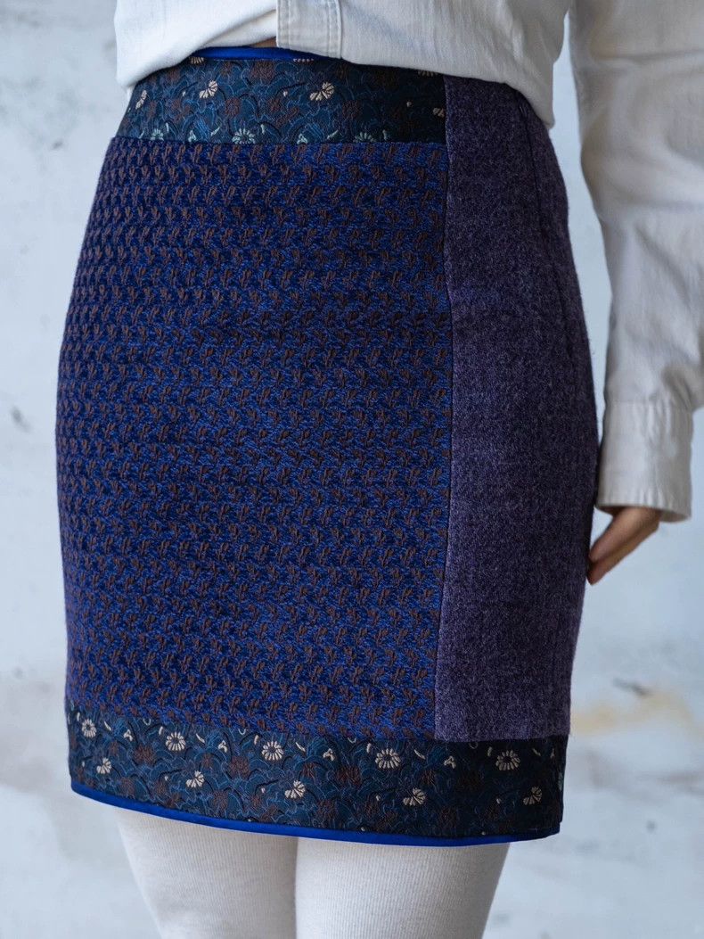 Kenzo KENZO Three purple patchwork skirts Size 25" / US 0 / IT 36 - 4 Thumbnail