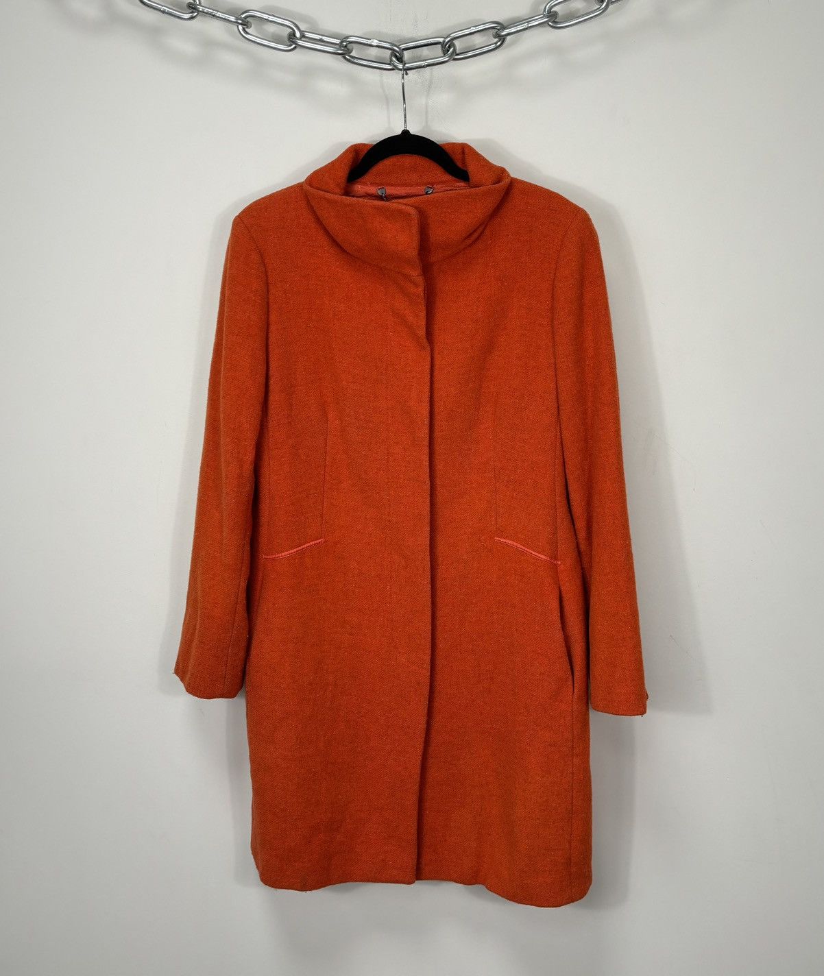Max Mara Max Mara Weekend Women’s Orange Classic Luxury Long Coat Size M / US 6-8 / IT 42-44 - 2 Thumbnail