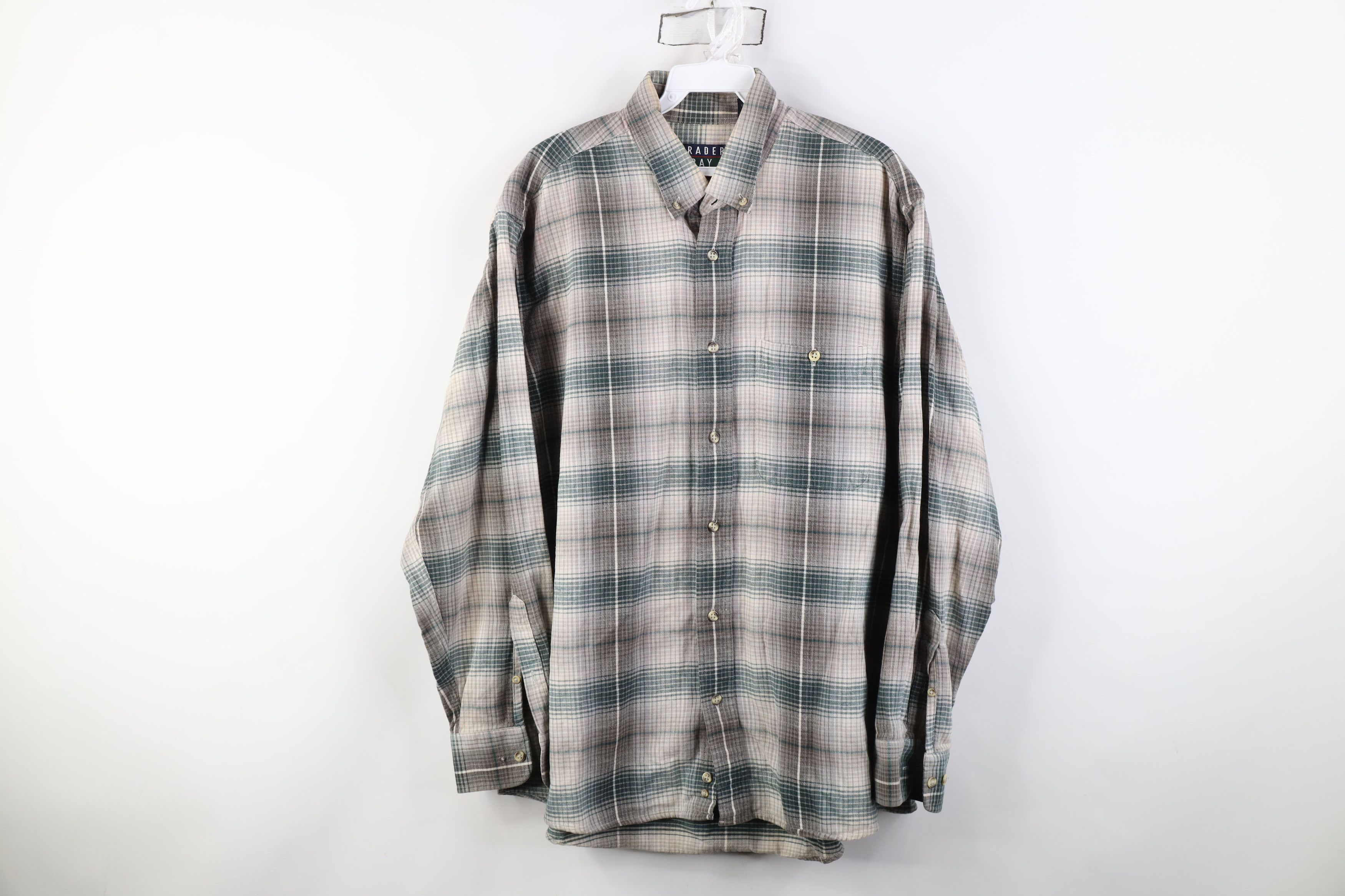 Vintage Vintage 90s Streetwear Collared Button Down Shirt Plaid Size US L / EU 52-54 / 3 - 1 Thumbnail