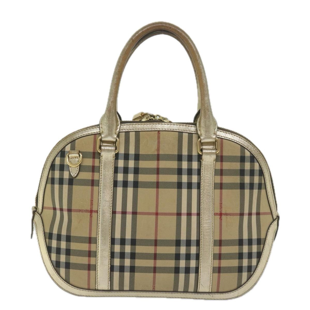 Burberry Burberry Nova Check Hand Bag Nylon Canvas Beige Size ONE SIZE - 2 Thumbnail