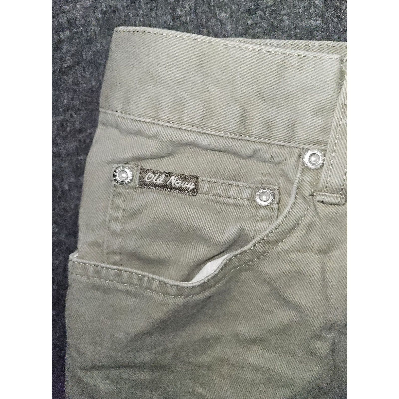 Old Navy Vintage Old Navy Straight Leg Jeans Womens 14 Lt Beige High Rise Casual Y2K Size 36" / US 14 / IT 50 - 6 Thumbnail