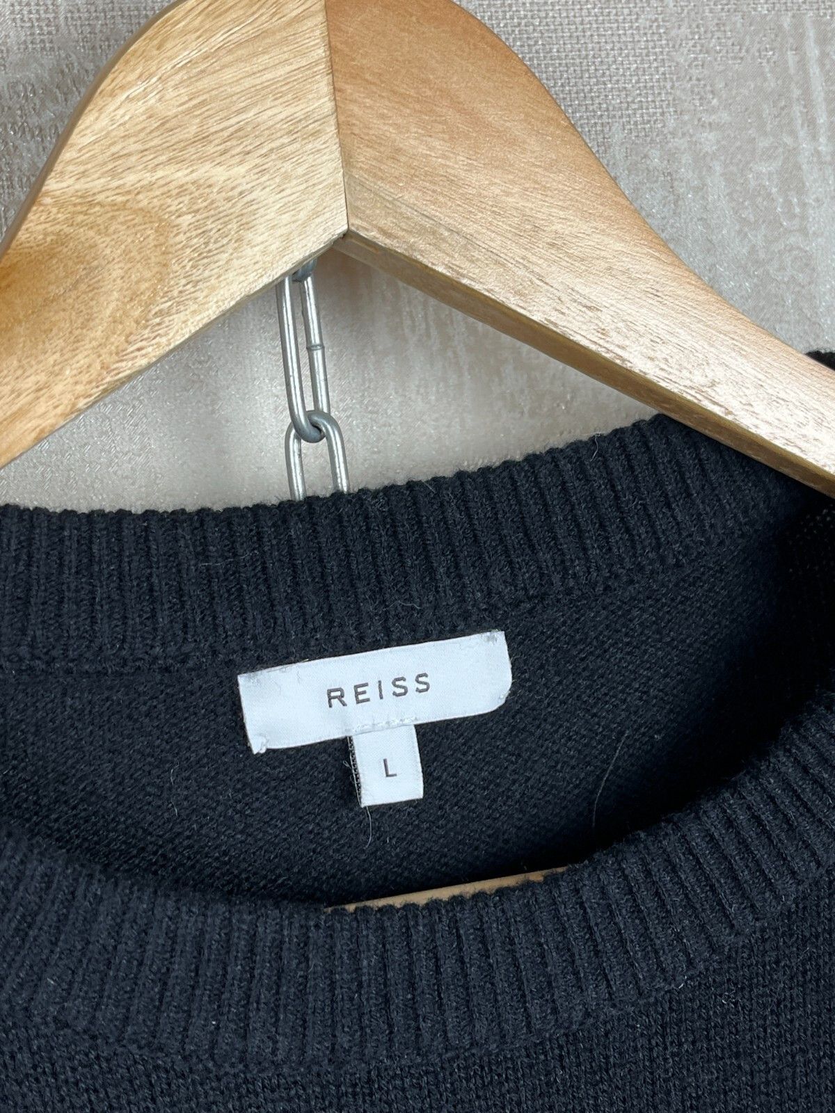 Reiss Reiss Crew Neck Shoulder Zip Sweater Nylon Wool Size US L / EU 52-54 / 3 - 12 Thumbnail