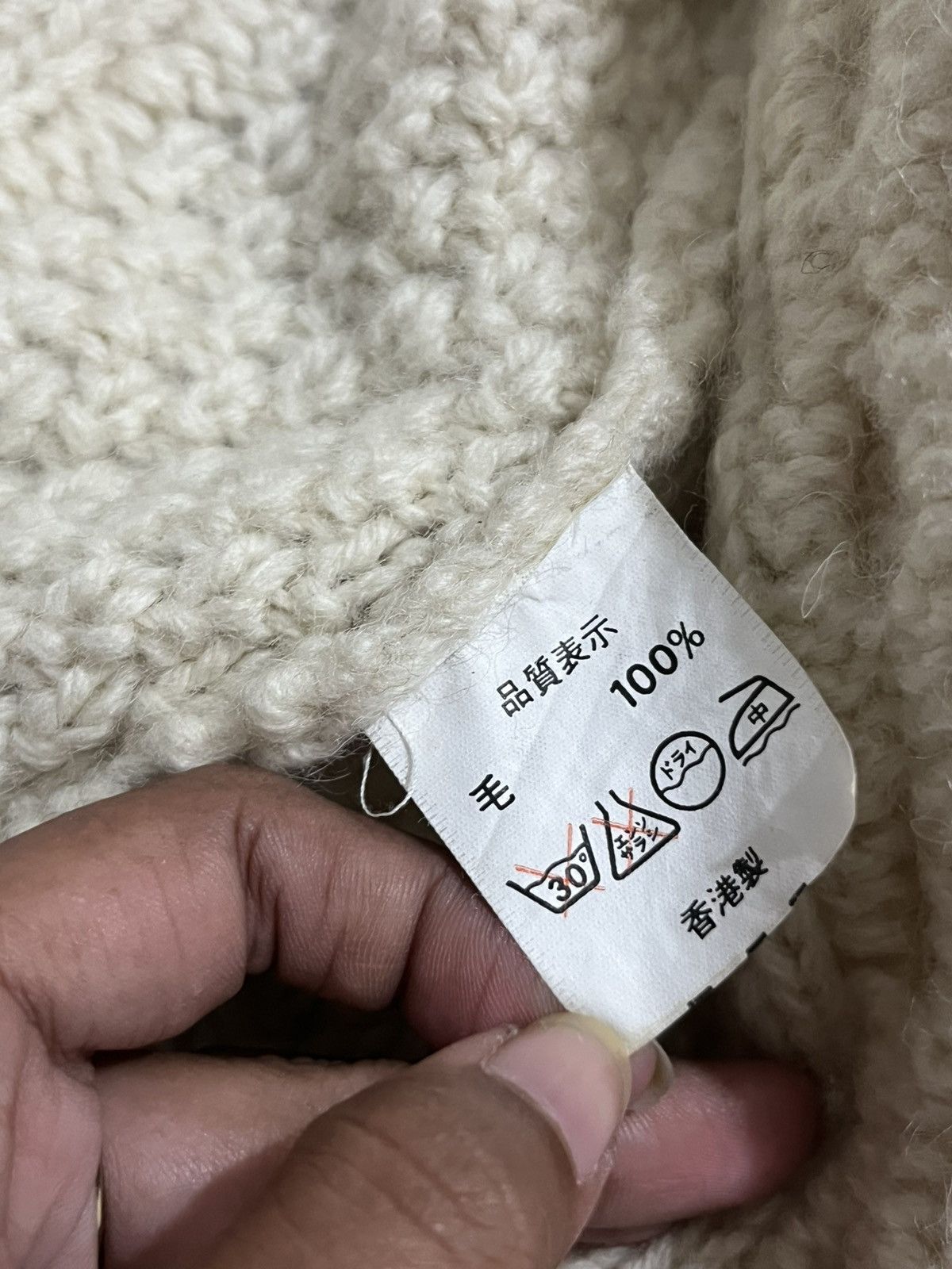 SHIPS Vintage SHIPS Japan Heavyweight Hand-Knit Wool Cardigan Size US M / EU 48-50 / 2 - 7 Thumbnail