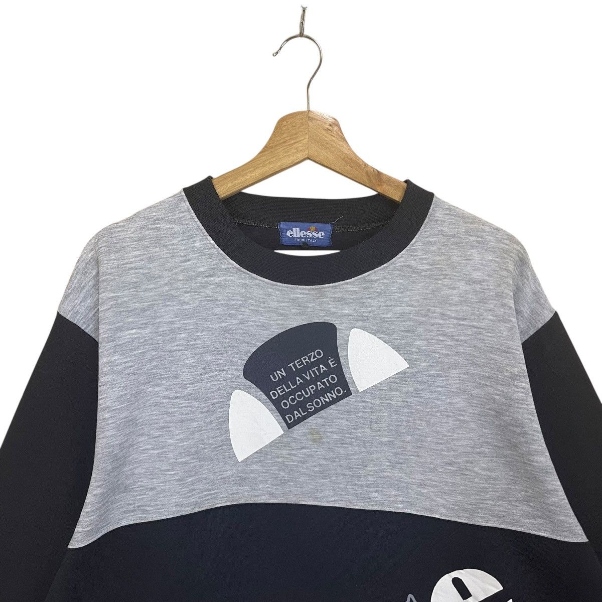 Ellesse Vintage 90’s Ellesse Big Logo Spellout Crewneck Sweater Size US L / EU 52-54 / 3 - 4 Thumbnail
