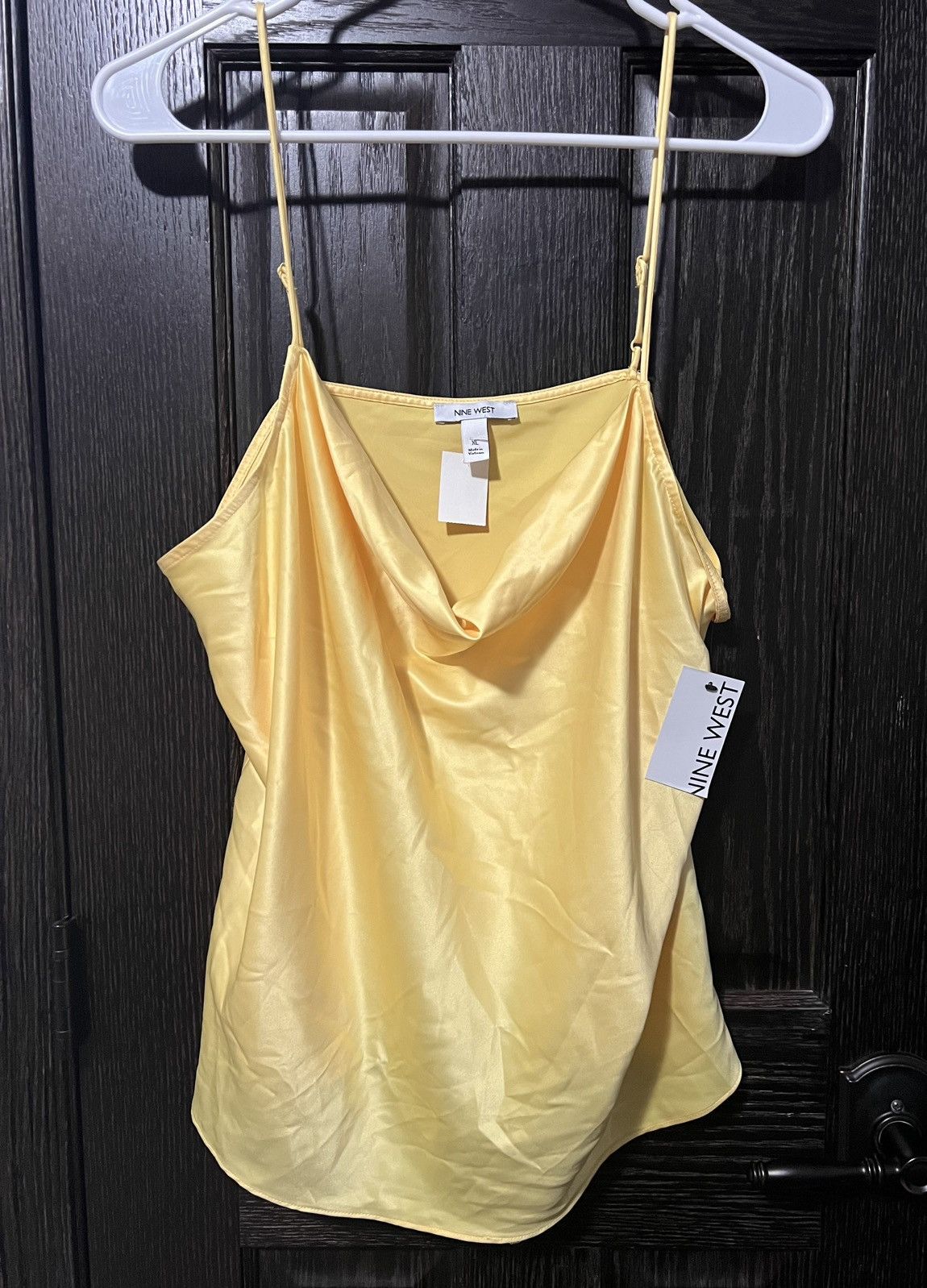 Nine West NWT Women’s Nine West Yellow Silky Spaghetti StrapCami Sz XL Size XL / US 12-14 / IT 48-50 - 1 Thumbnail