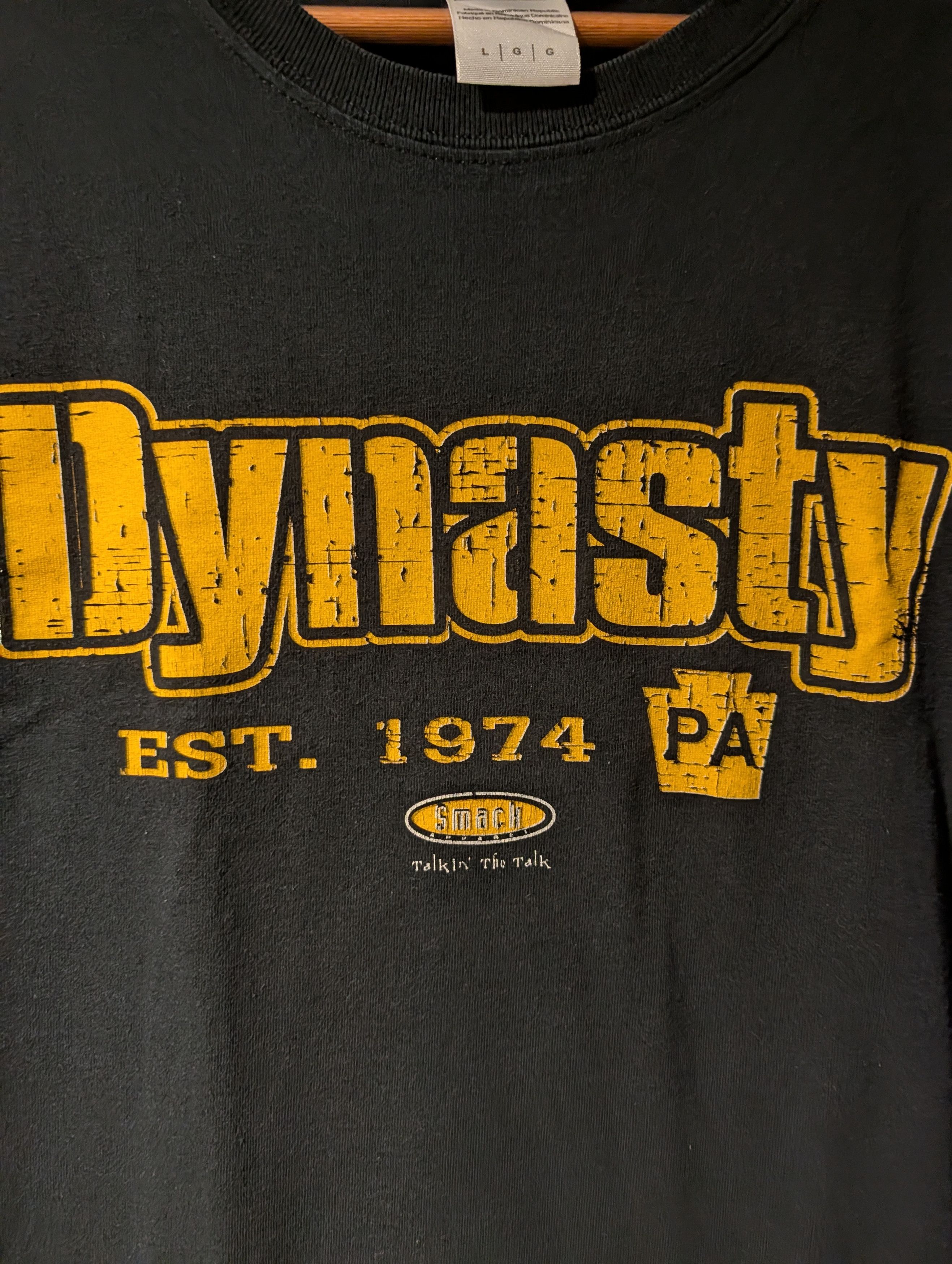 NFL Vintage Pittsburgh Steelers Dynasty EST 1974 Smash T-Shirt Size US L / EU 52-54 / 3 - 4 Thumbnail