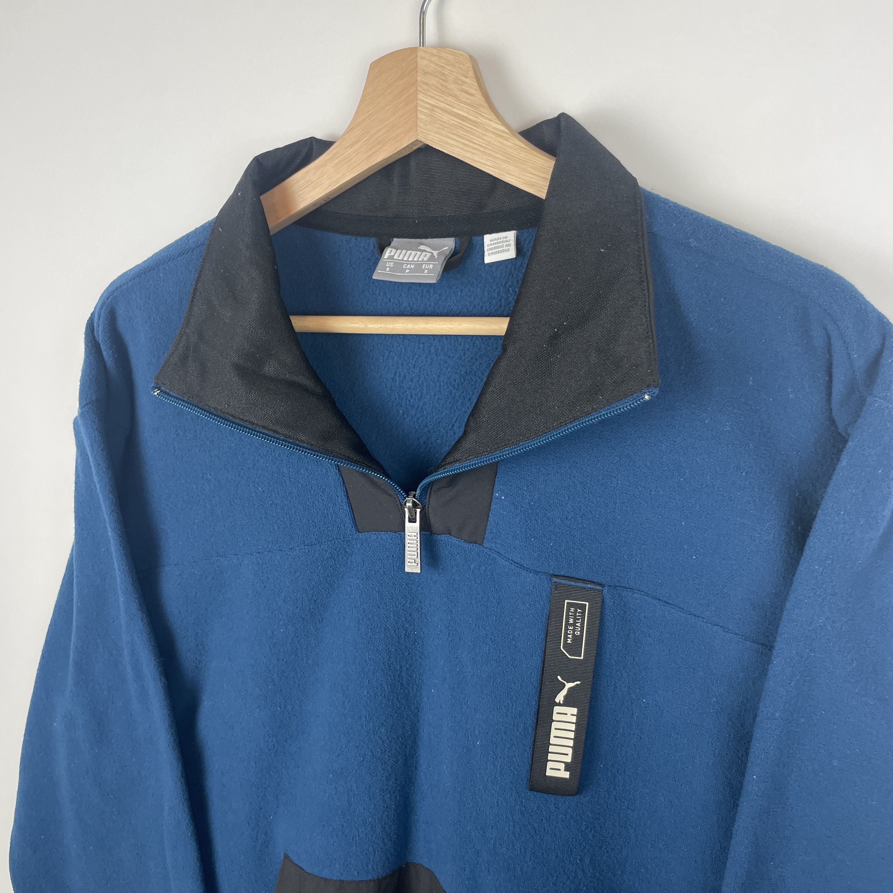 Puma Puma Quarter-Zip Pullover Fleece Sweatshirt Size US S / EU 44-46 / 1 - 2 Thumbnail