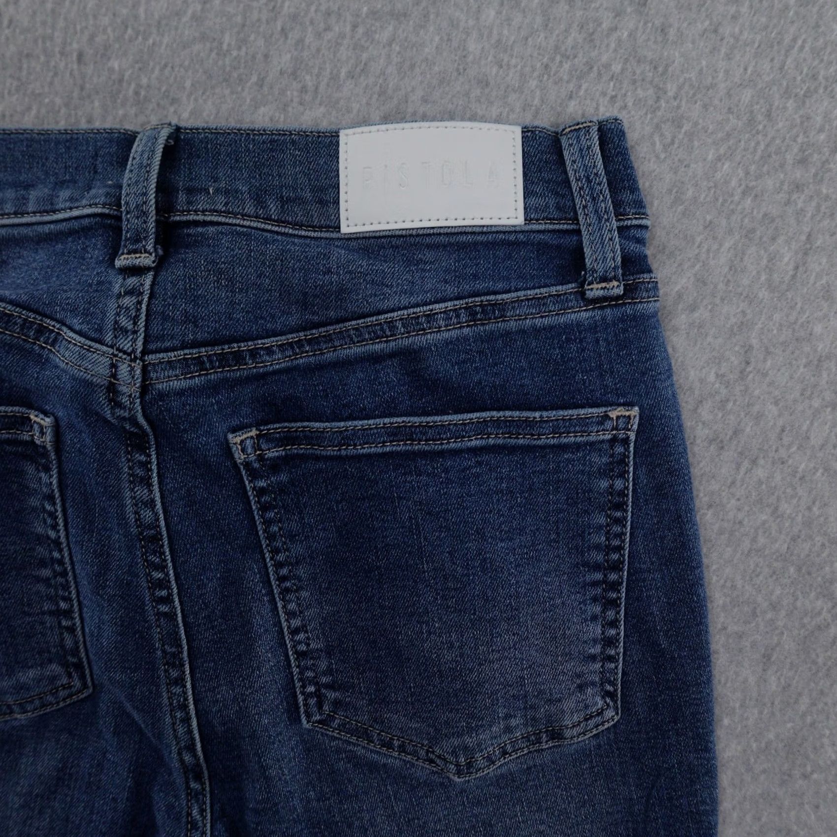 Pistola PISTOLA Jeans Womens 26 Flared Medium Wash Blue Denim 5-Pocket Zipper Fly Size 26 (26X26) Cotton Denim Womens Jeans Size 26" / US 2 / IT 38 - 5 Thumbnail