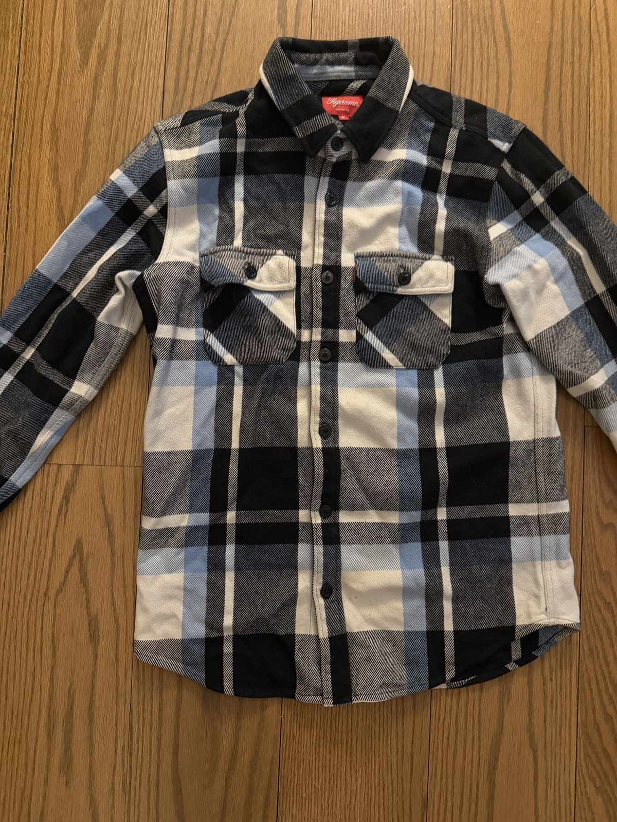 Supreme Supreme Heavyweight Plaid Flannel fw14 Blue M Size US M / EU 48-50 / 2 - 2 Thumbnail