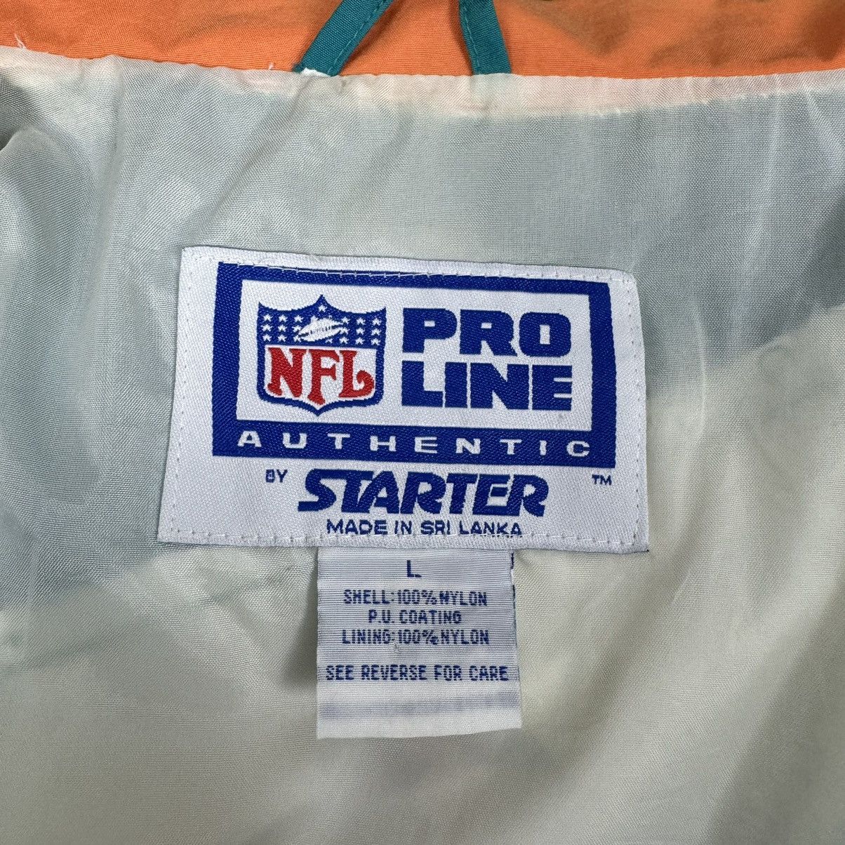 NFL ⚡️VINTAGE 90s MIAMI DOLPHINS NHL LIGHT JACKET Size US L / EU 52-54 / 3 - 8 Thumbnail