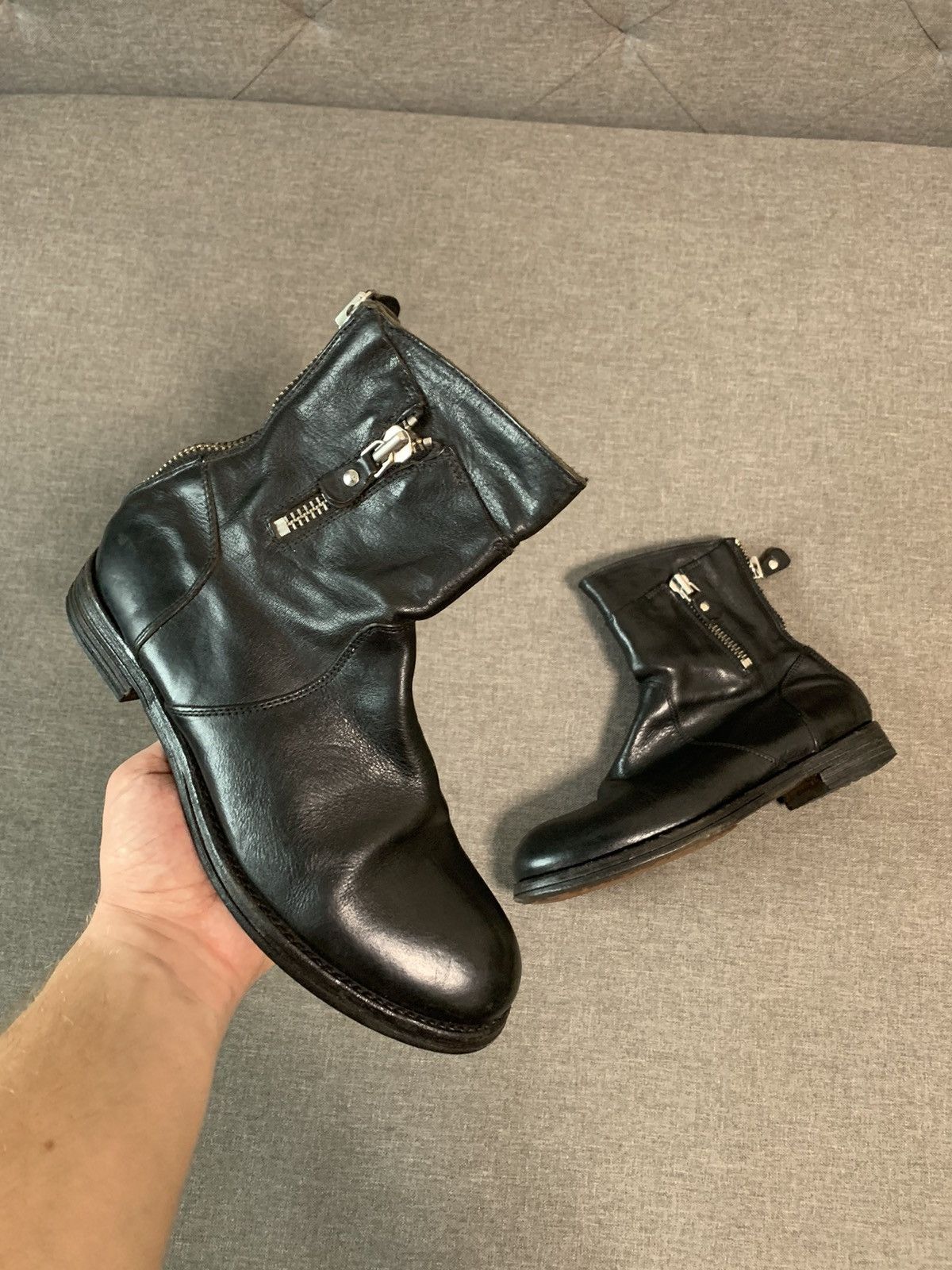 MoMA Moma Black Leather Avantgarde Boots Size US 8.5 / IT 38.5 - 1 Thumbnail