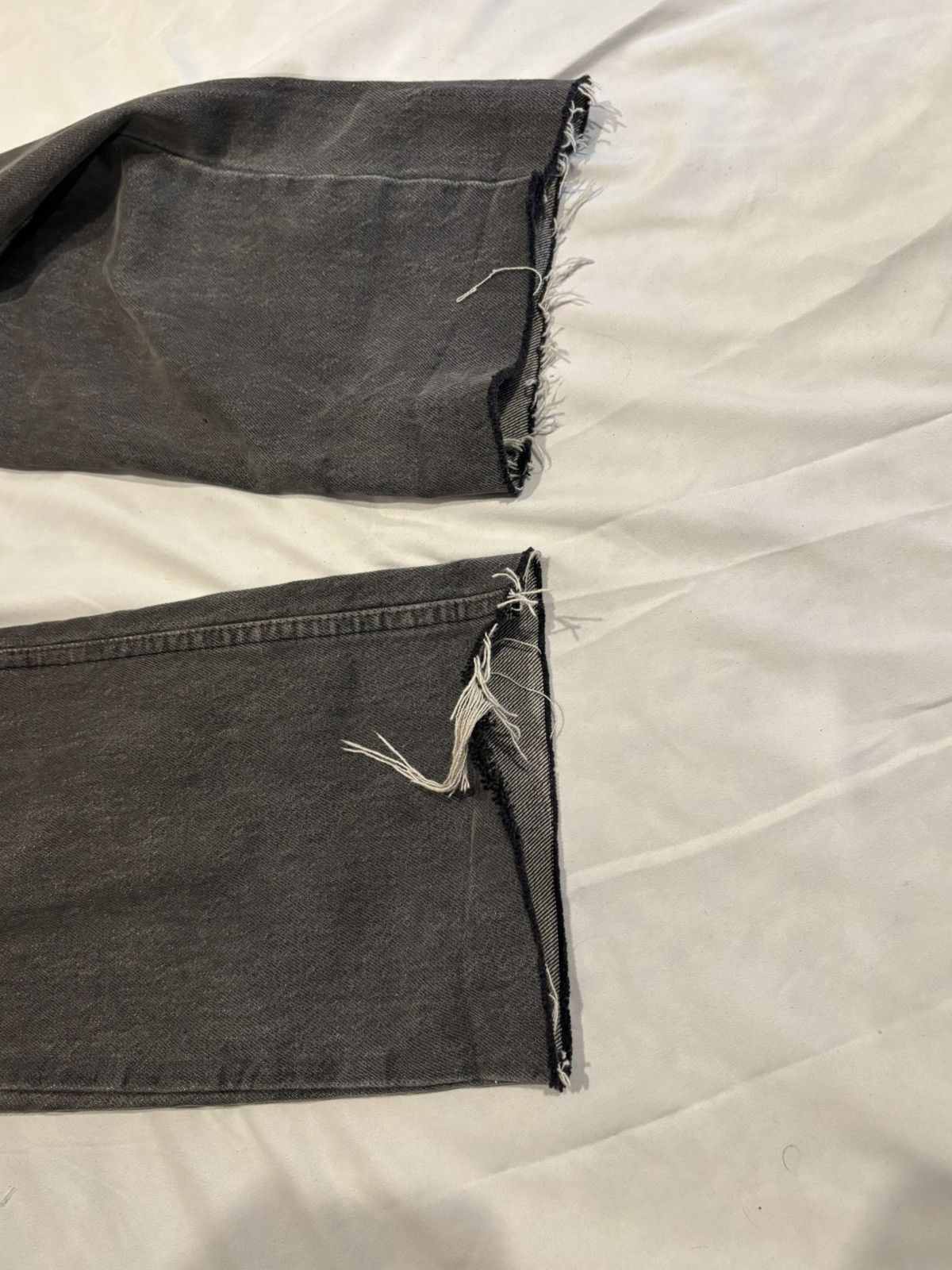 Levi's Distressed 80s Levi's 501-0658 Black Yarn Dyed Denim 32 × 28 Size US 32 / EU 48 - 10 Thumbnail