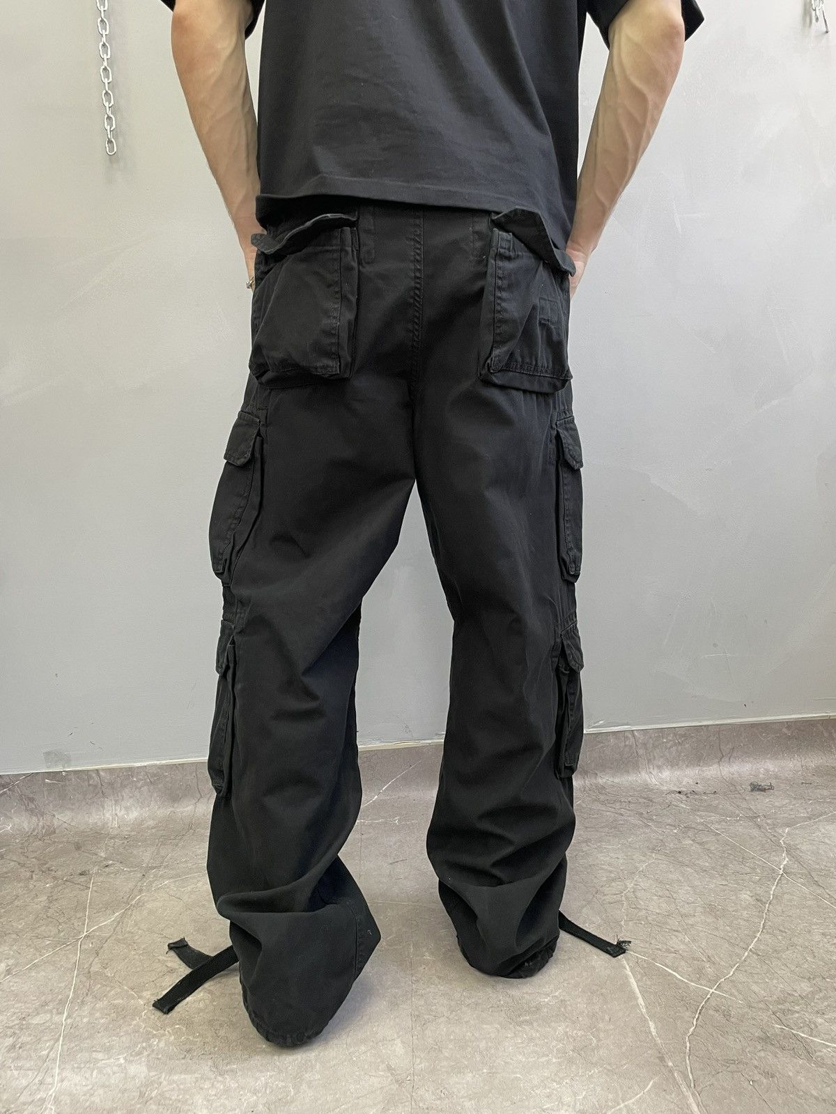 Junya Watanabe Y2K rare baggy multipocket diesel style cargo pants black Size US 35 - 8 Thumbnail