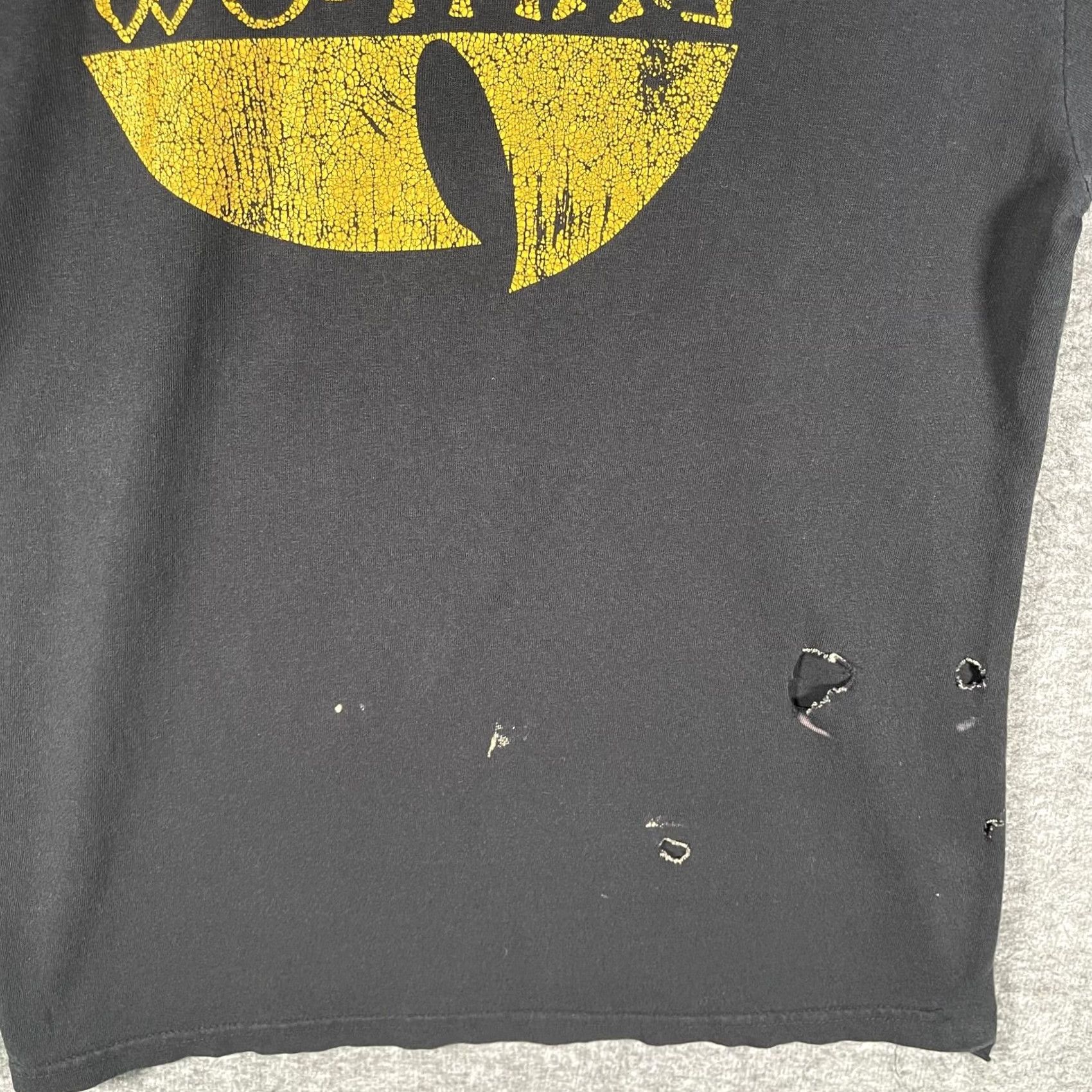 Vintage Wu-Tang Clan Ariarisport Shirt Mens Small Black Hip Hop Graphic Tee Size US S / EU 44-46 / 1 - 6 Thumbnail