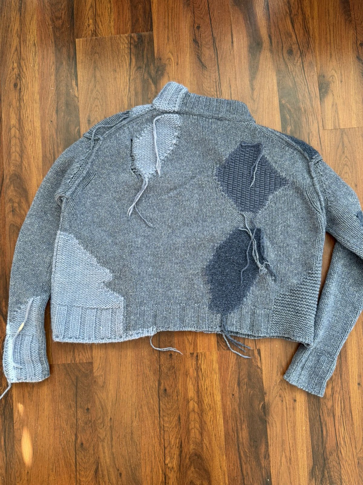 Acne Studios RARE GRAIL acne studios patchwork Ovira Asymetrical Knit XS Size US XS / EU 42 / 0 - 2 Thumbnail