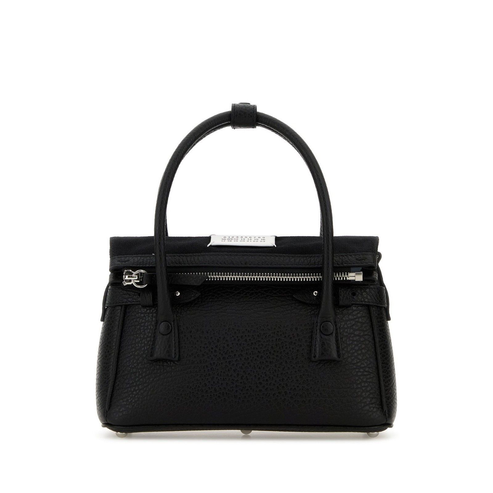 MM6 MAISON MARGIELA Black Leather Handbag New & Authentic