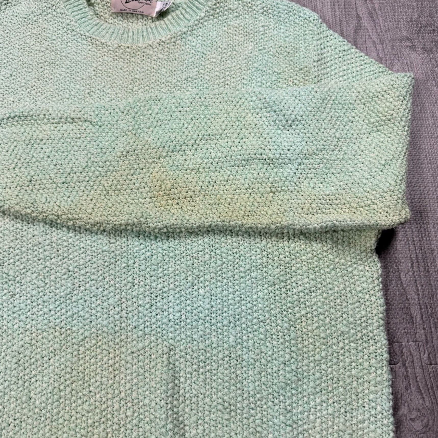 Vintage Vintage Nick Danger Chunky Knit Cotton Sweater Men's Green Turtleneck Pullover All Seasons SZ M Size US M / EU 48-50 / 2 - 6 Thumbnail