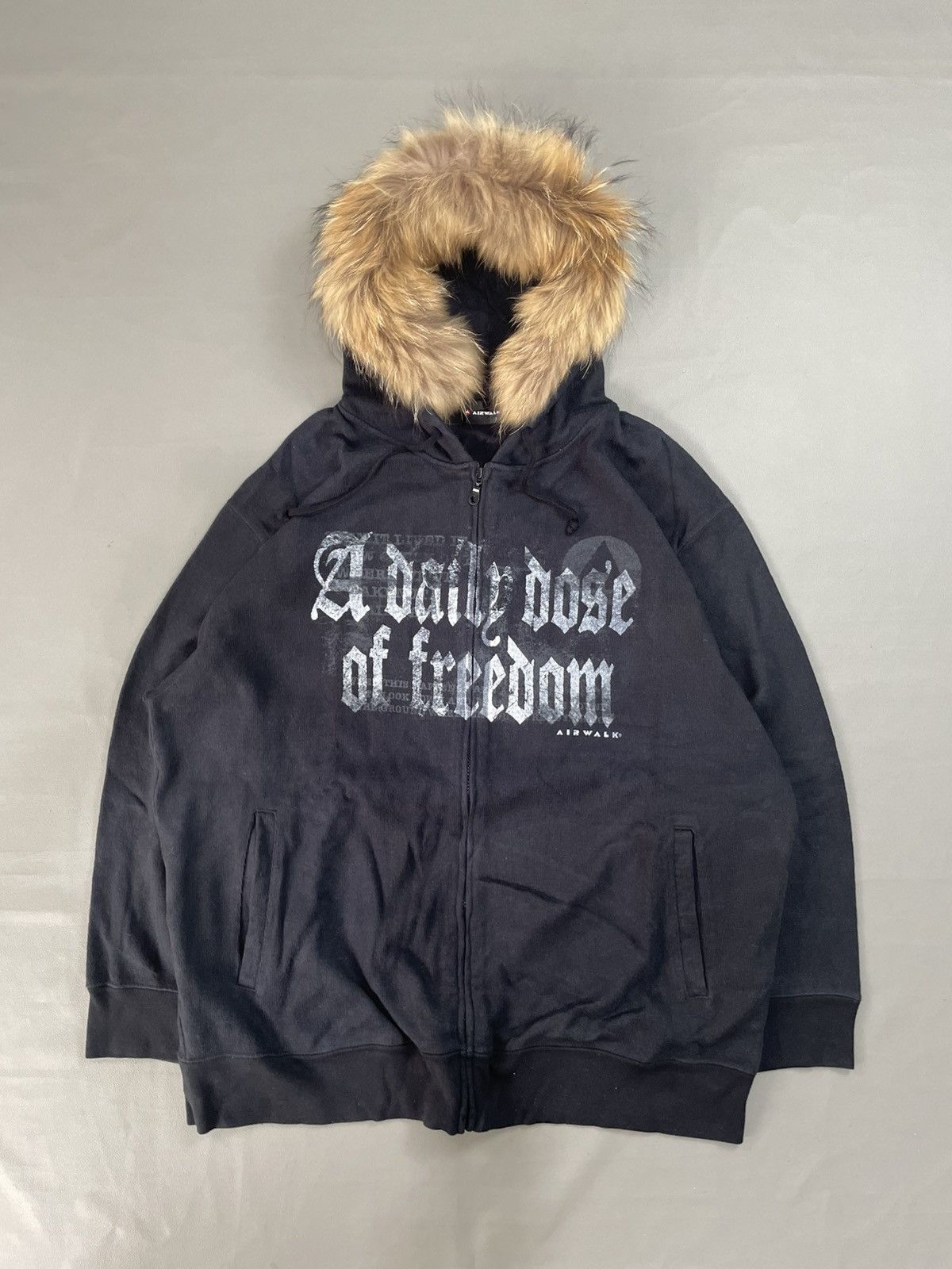 If Six Was Nine Airwalk Gothic Fur Hoodie Zip Ifsix lgb style Size US XXL / EU 58 / 5 - 1 Thumbnail