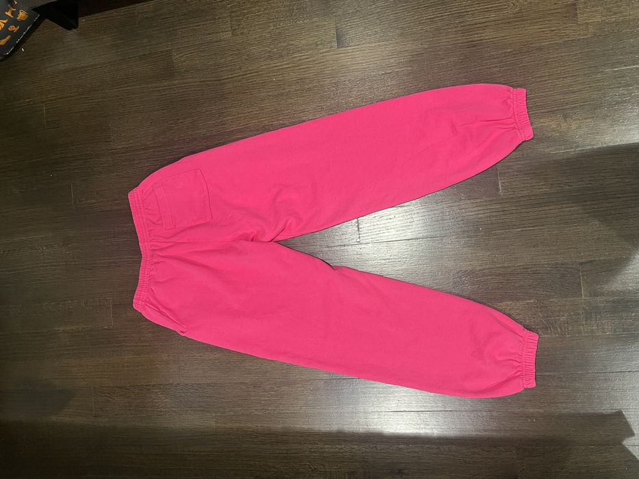 Streetwear Pink Sp5der Sweatpants | Grailed